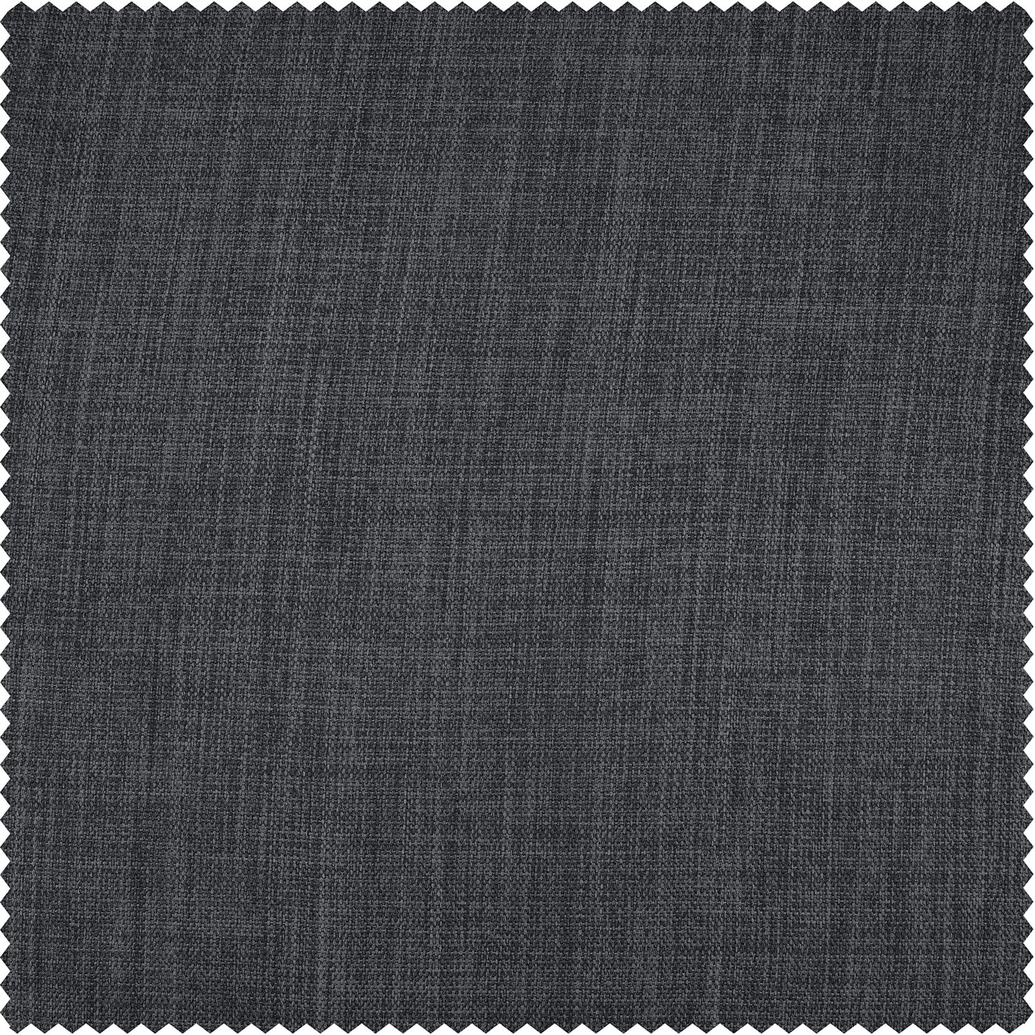 Dark Gravel Faux Linen Room Darkening Swatch