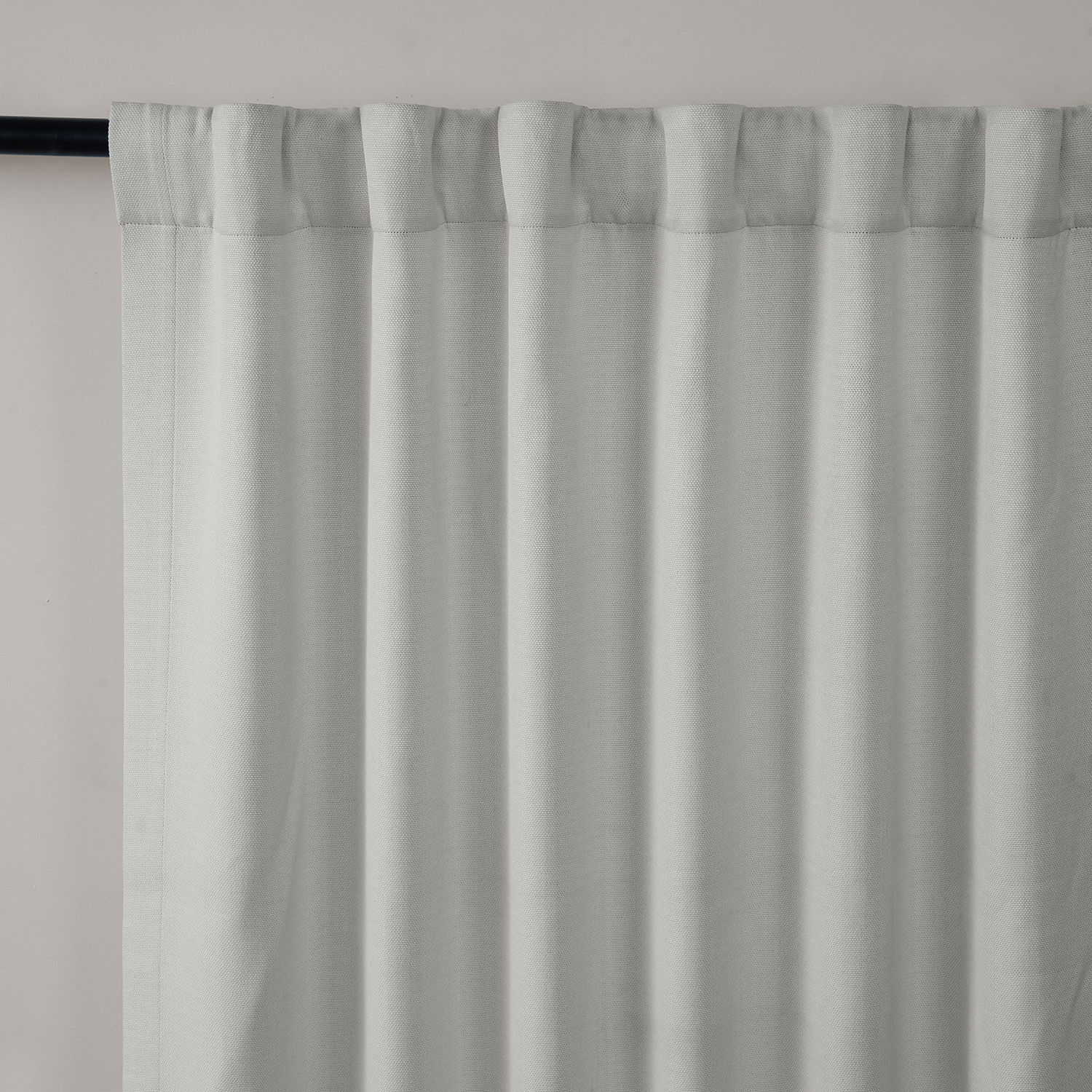 Oyster Faux Linen Room Darkening Curtain