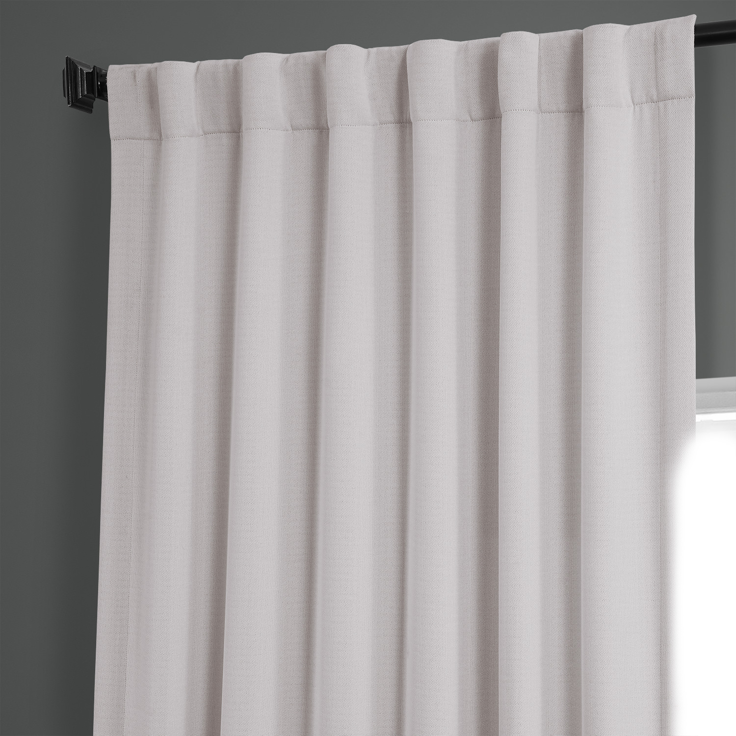 Birch Faux Linen Room Darkening Curtain