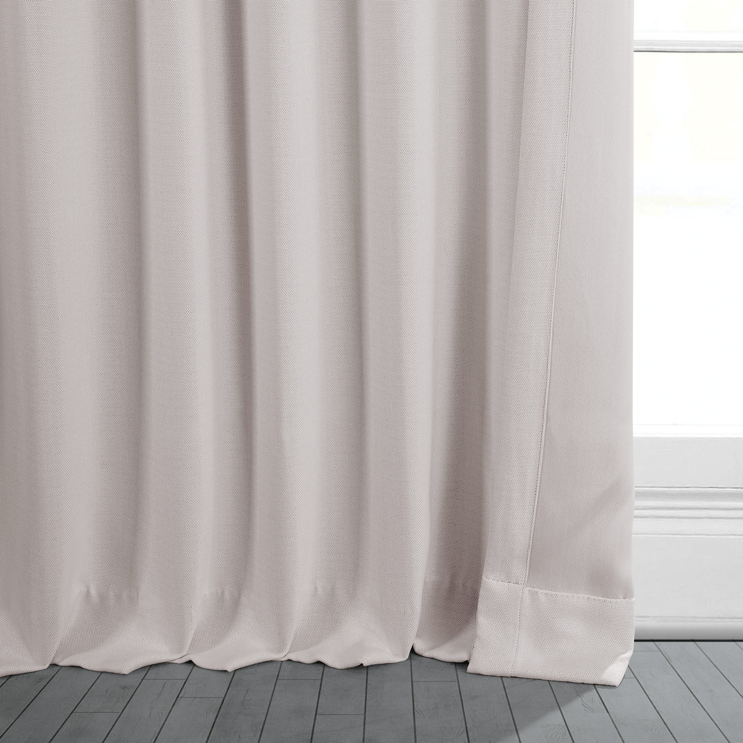 Birch Faux Linen Room Darkening Curtain