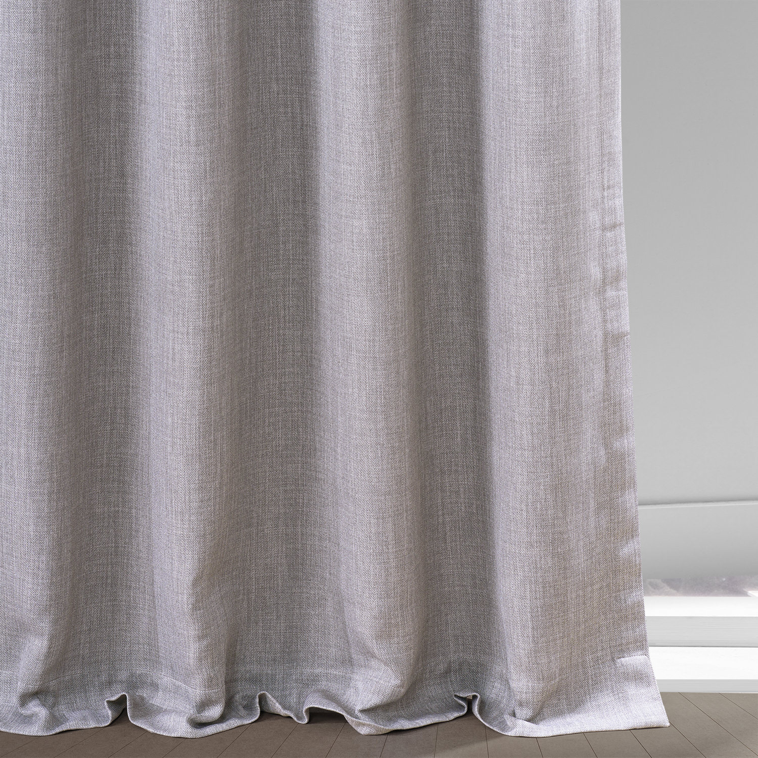 Clay Faux Linen Grommet Room Darkening Curtain