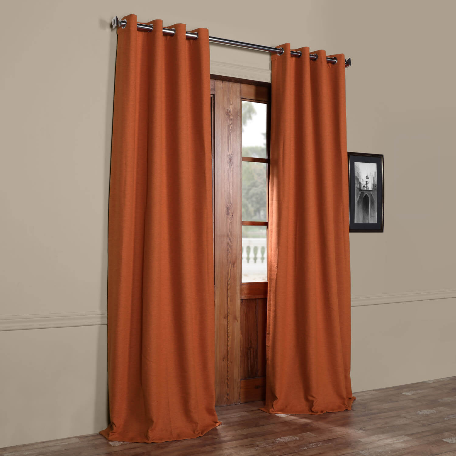 Persimmon Bellino Grommet Blackout Room Darkening Curtain