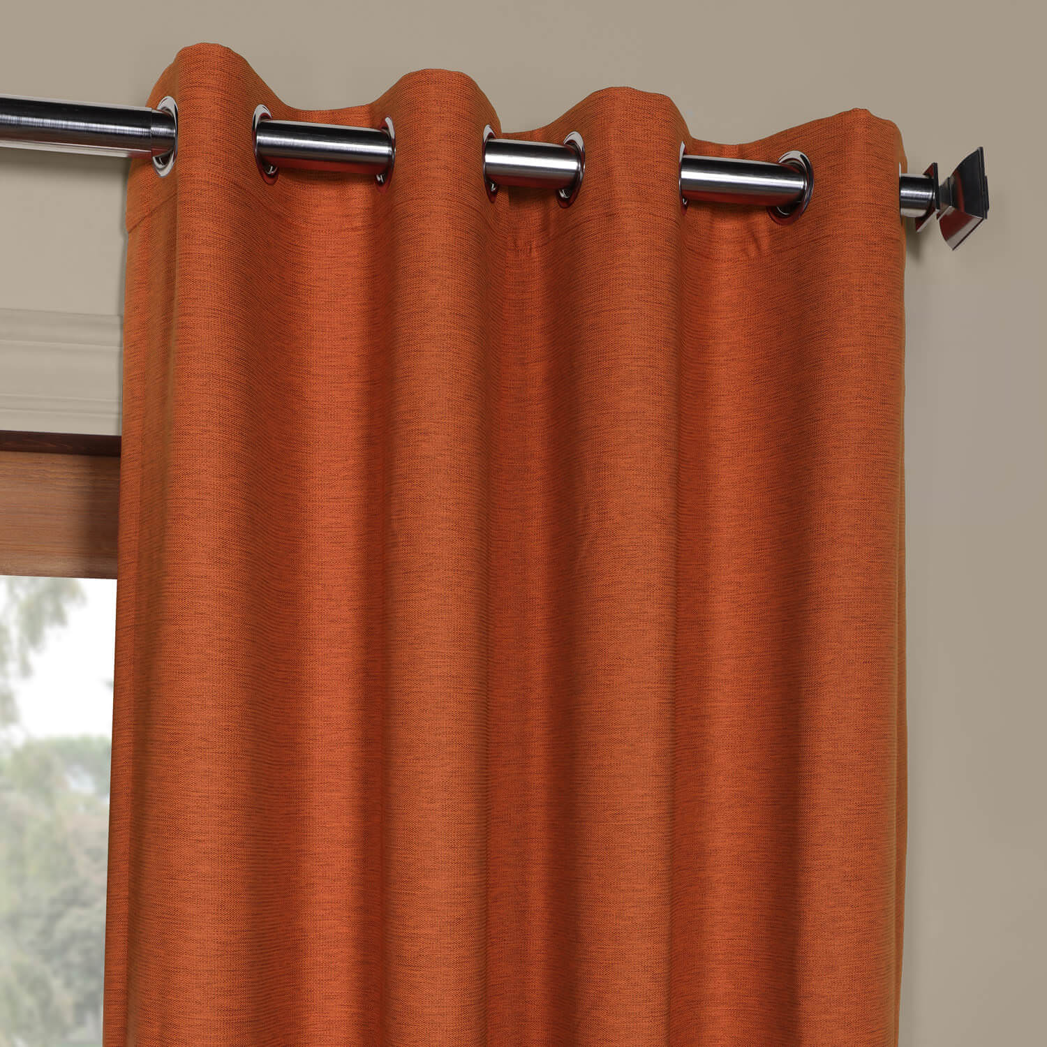 Persimmon Bellino Grommet Blackout Room Darkening Curtain