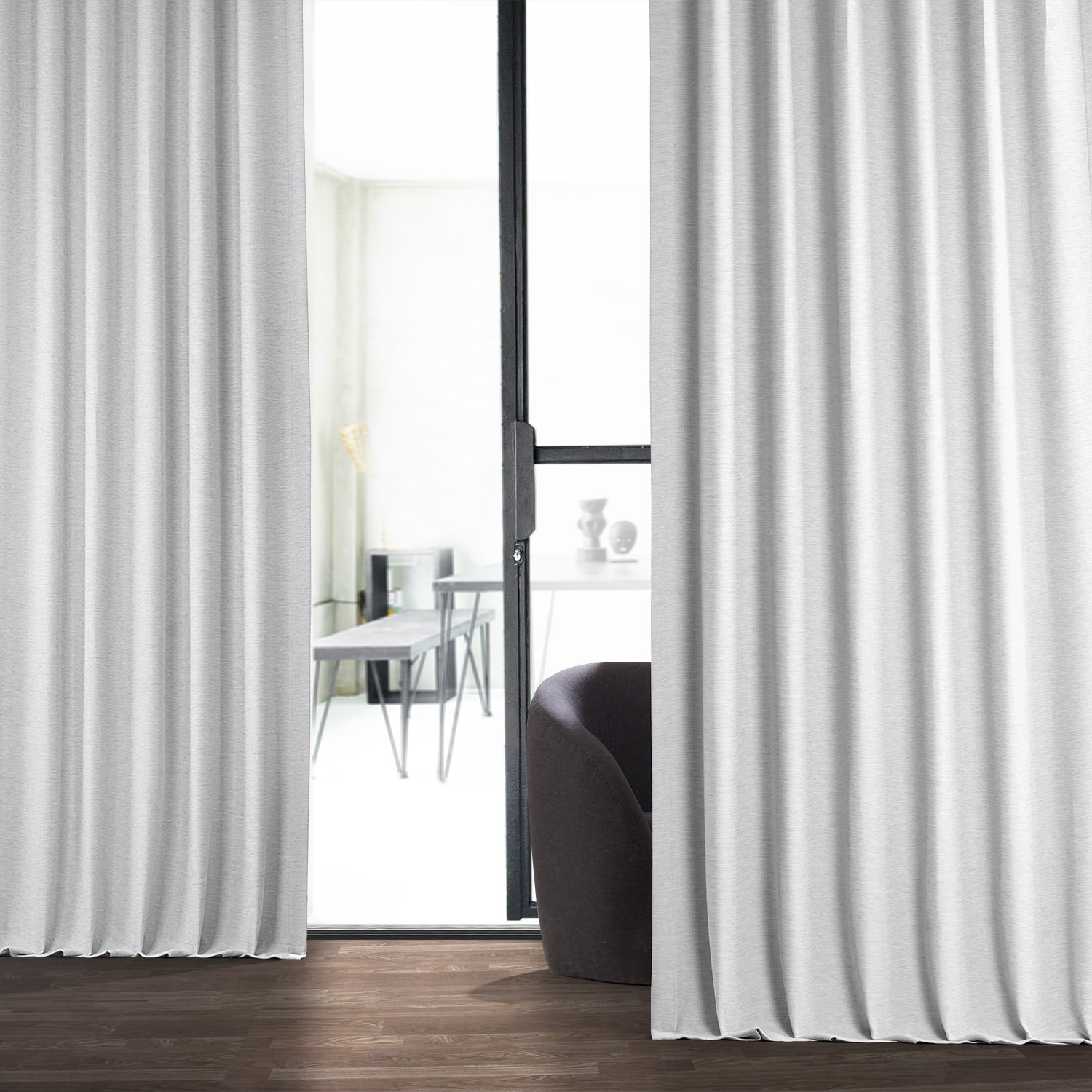 Chalk Off White Bellino Blackout Room Darkening Curtain