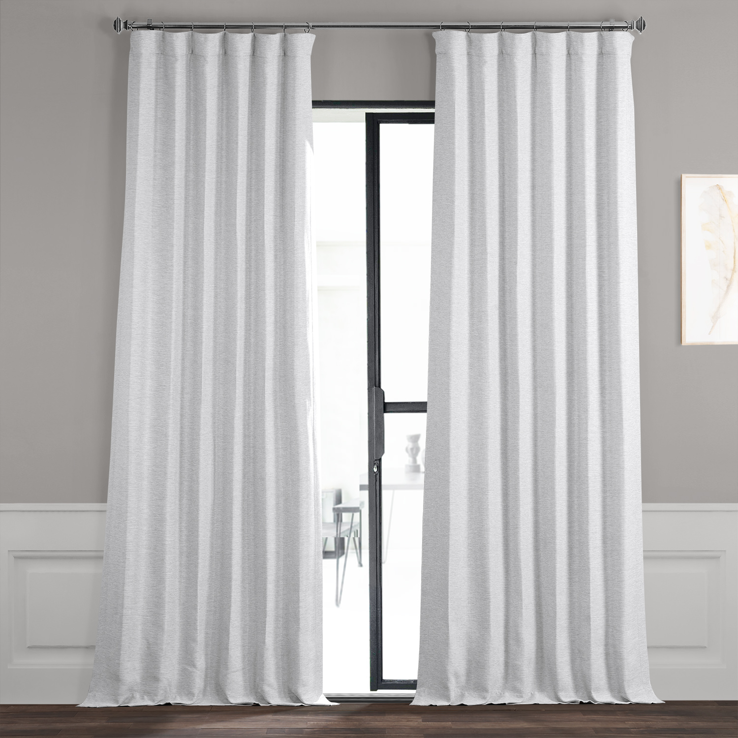 Chalk Off White Bellino Blackout Room Darkening Curtain