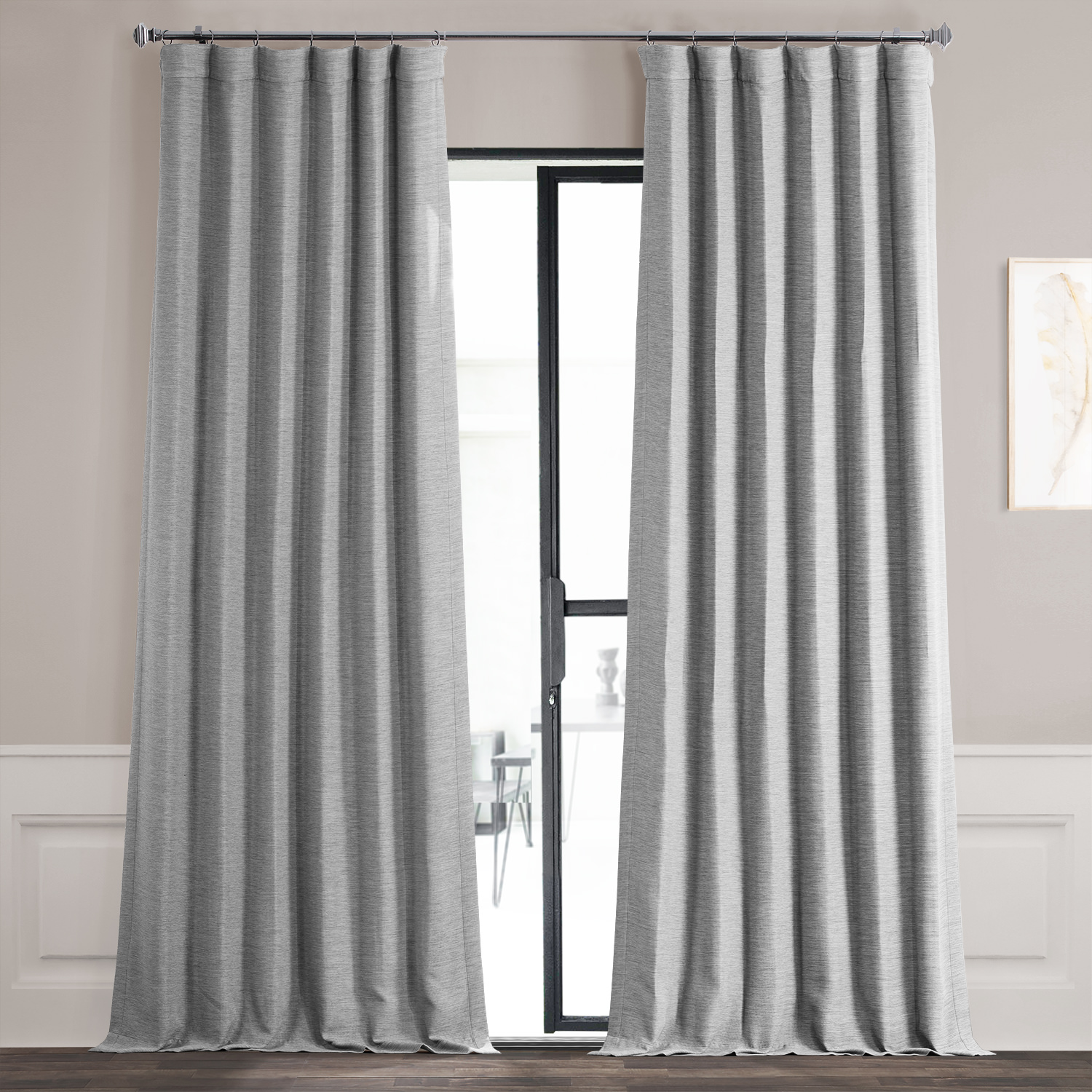 Vista Grey Bellino Blackout Room Darkening Curtain