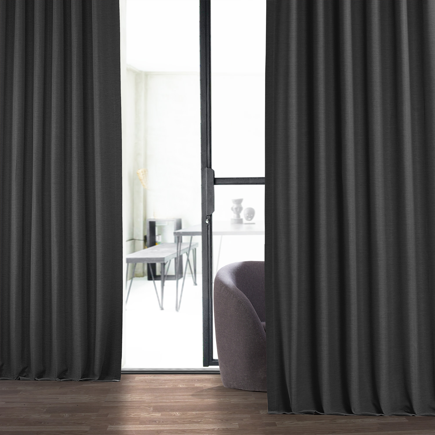 Smoked Truffle Bellino Blackout Room Darkening Curtain