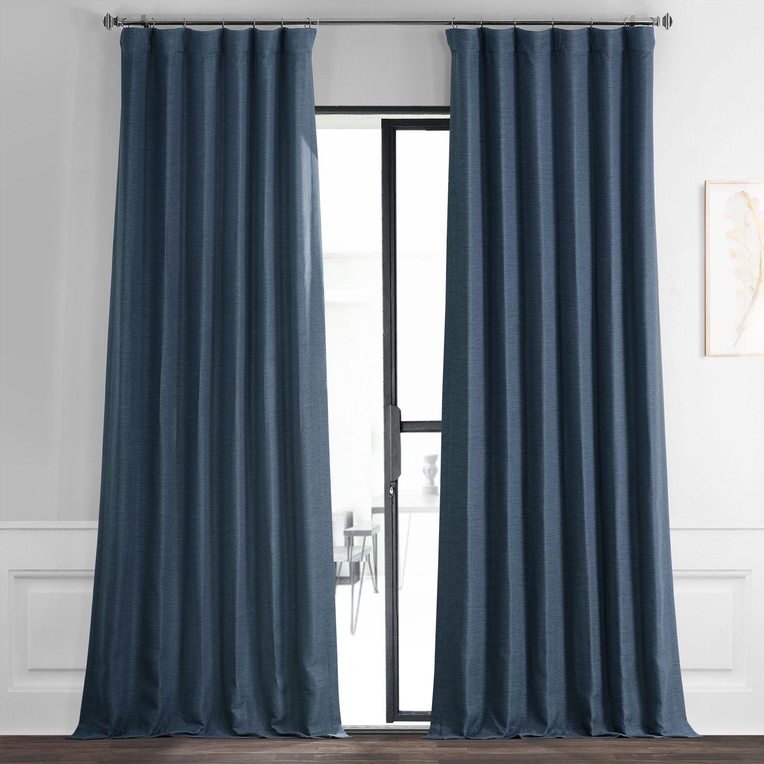 Wild Blue Bellino Blackout Room Darkening Curtain