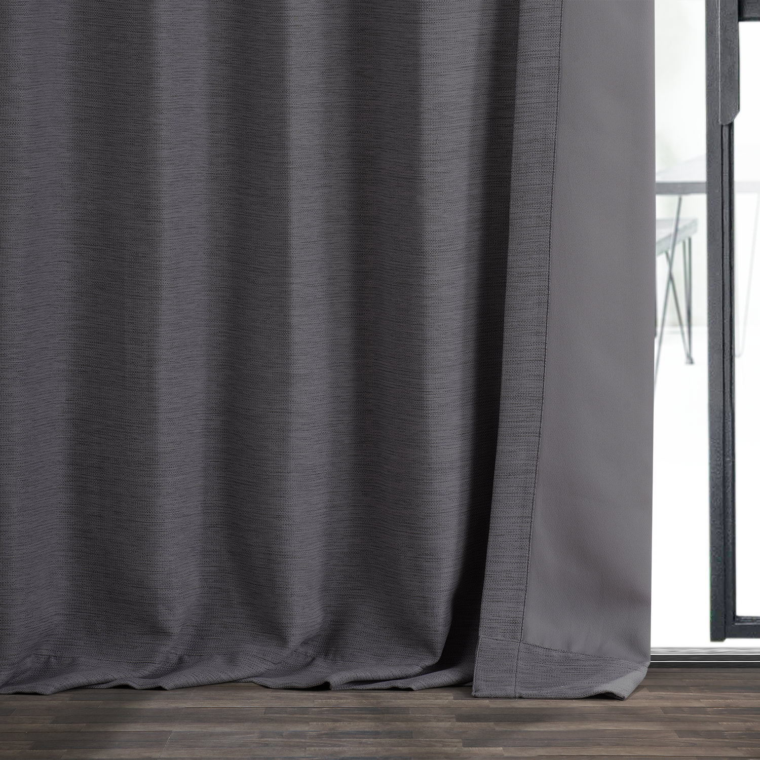 Armour Grey Bellino Blackout Room Darkening Curtain