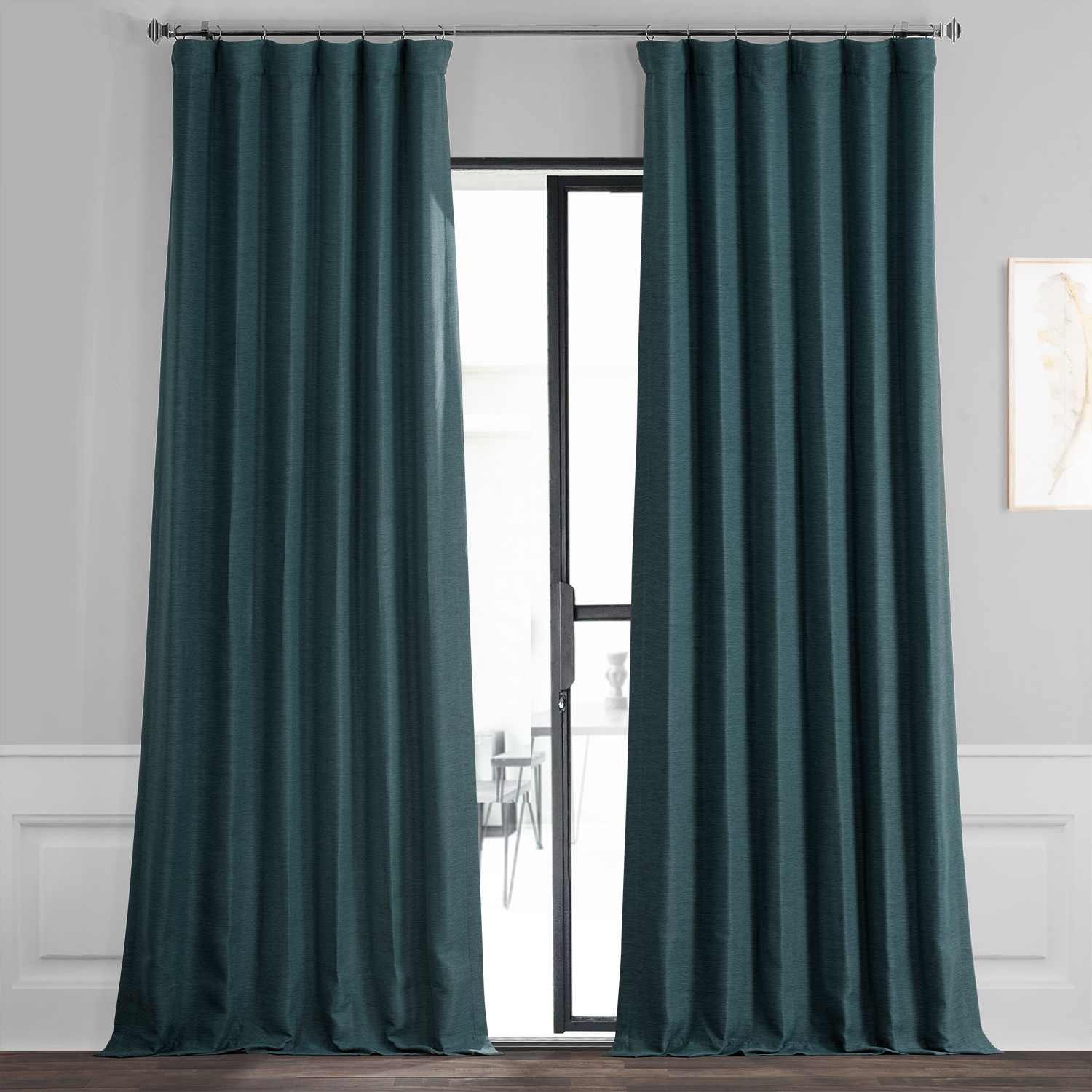 Bayberry Teal Bellino Blackout Room Darkening Curtain