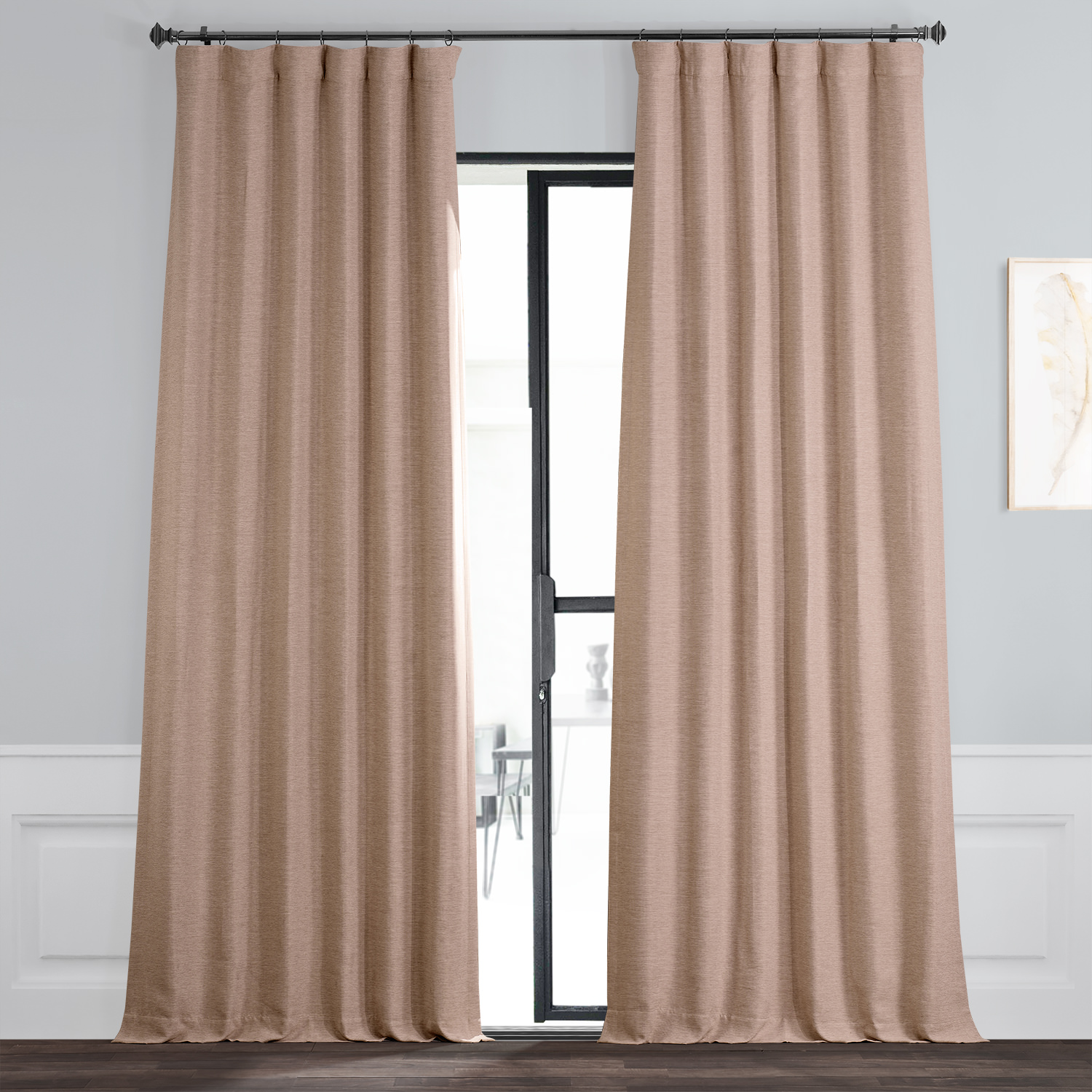 Abalone Pink Bellino Blackout Room Darkening Curtain