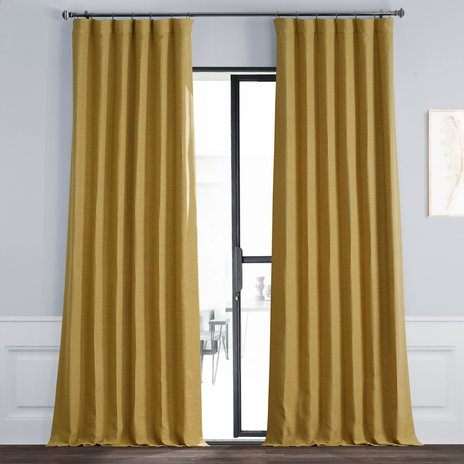 Trinket Gold Bellino Blackout Room Darkening Curtain