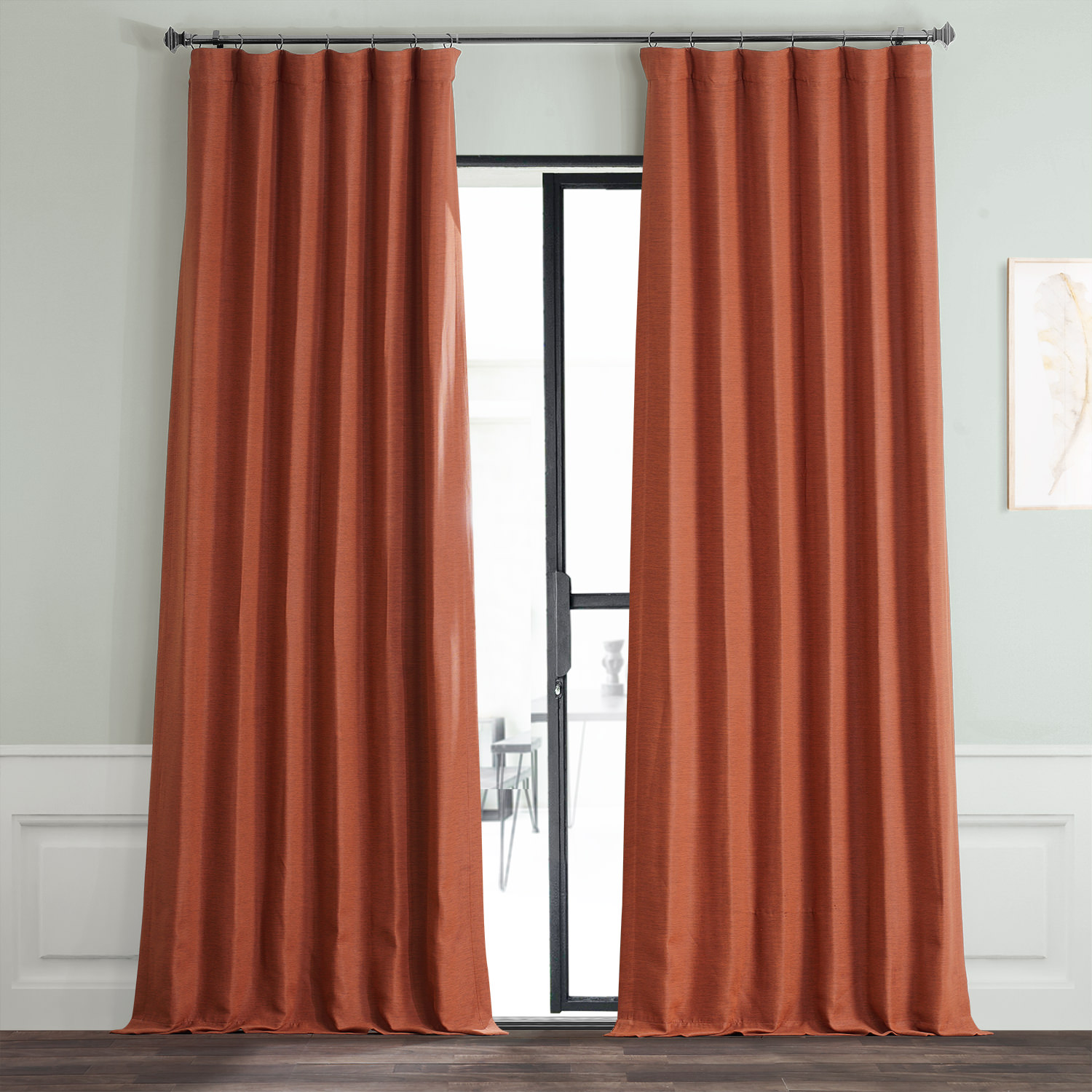 Warm Ember Bellino Blackout Room Darkening Curtain