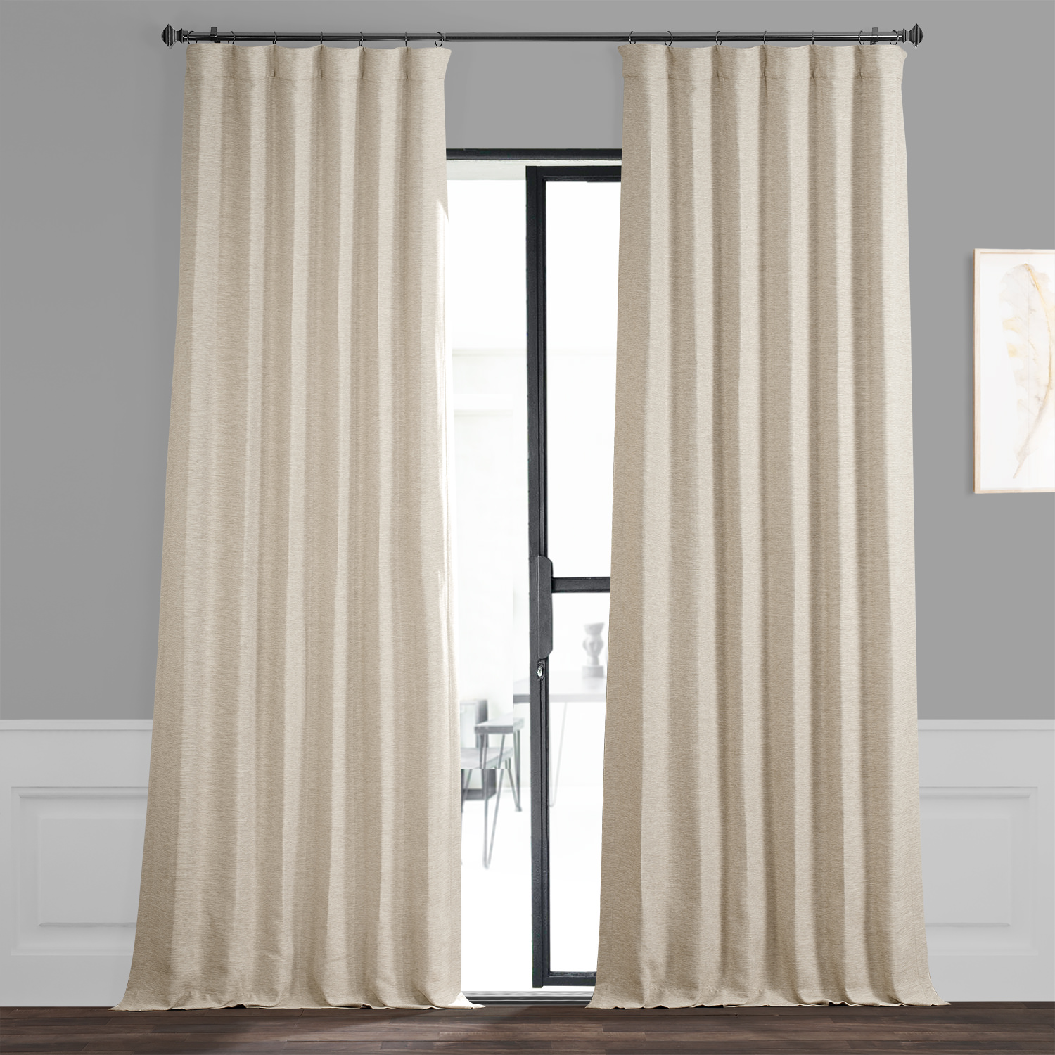 Oat Cream Bellino Blackout Room Darkening Curtain