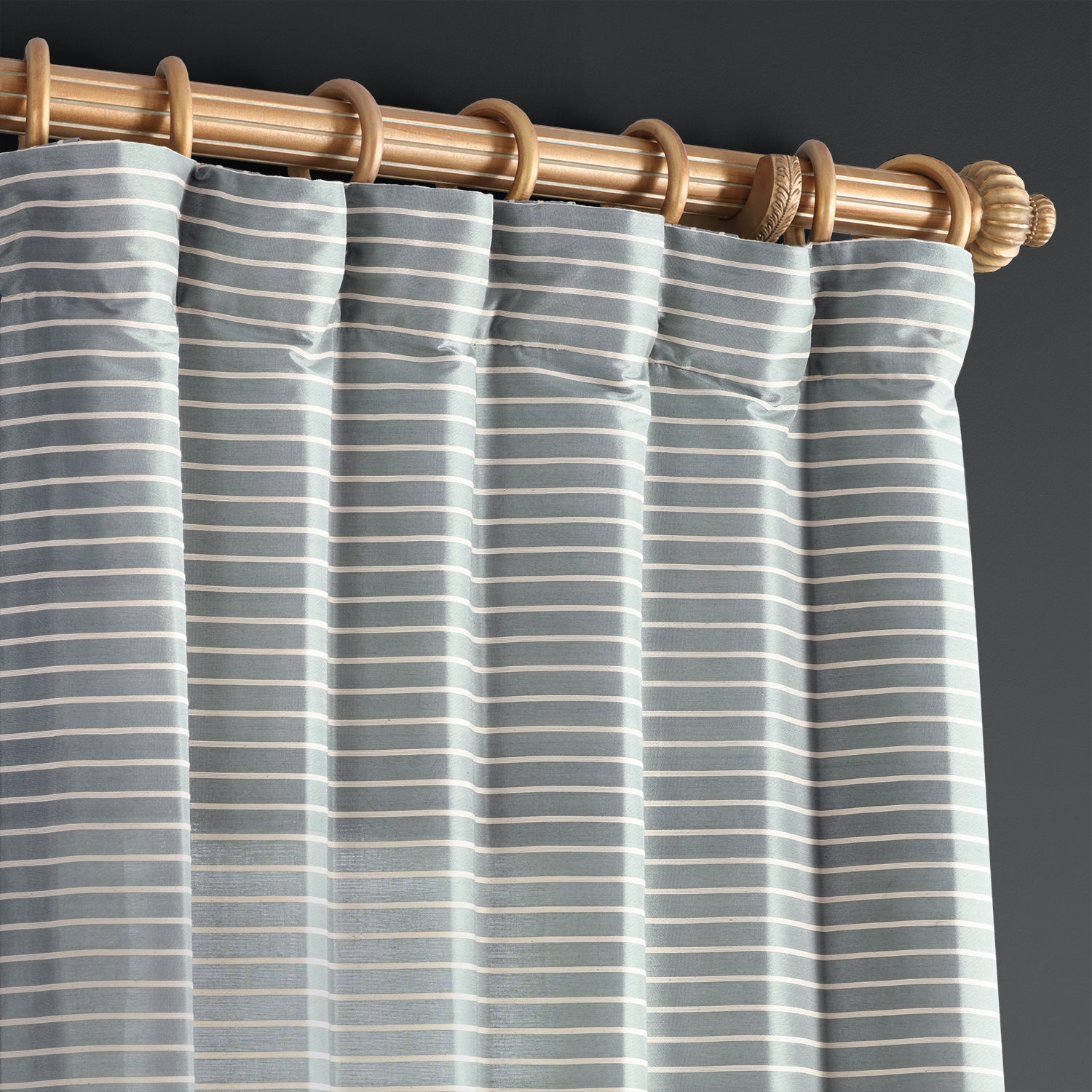 Weekend Blue Hand Weaved Cotton Curtain