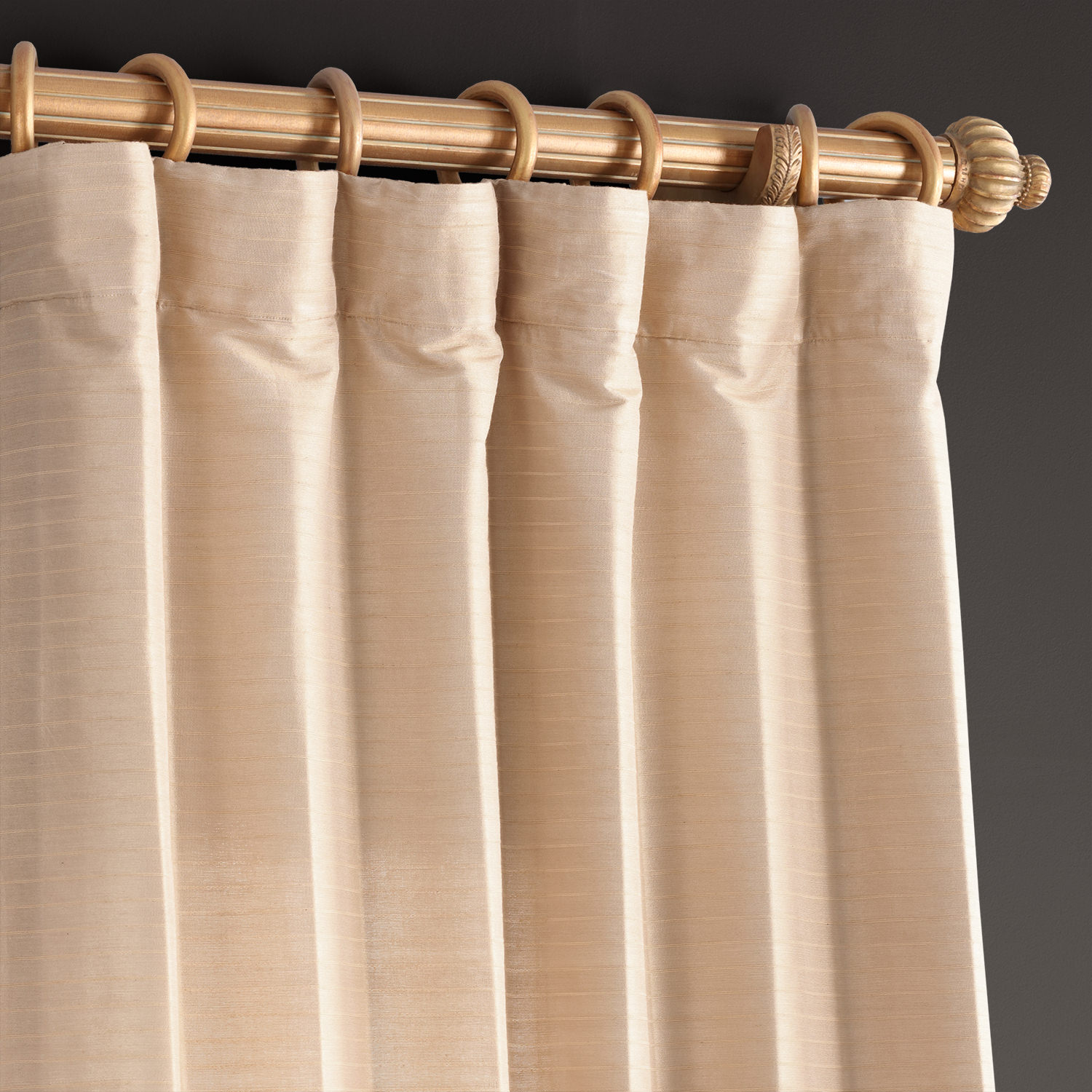 Sandcastle Tan Hand Weaved Cotton Curtain