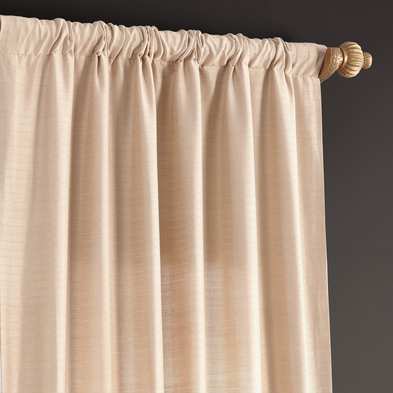 Sandcastle Tan Hand Weaved Cotton Curtain