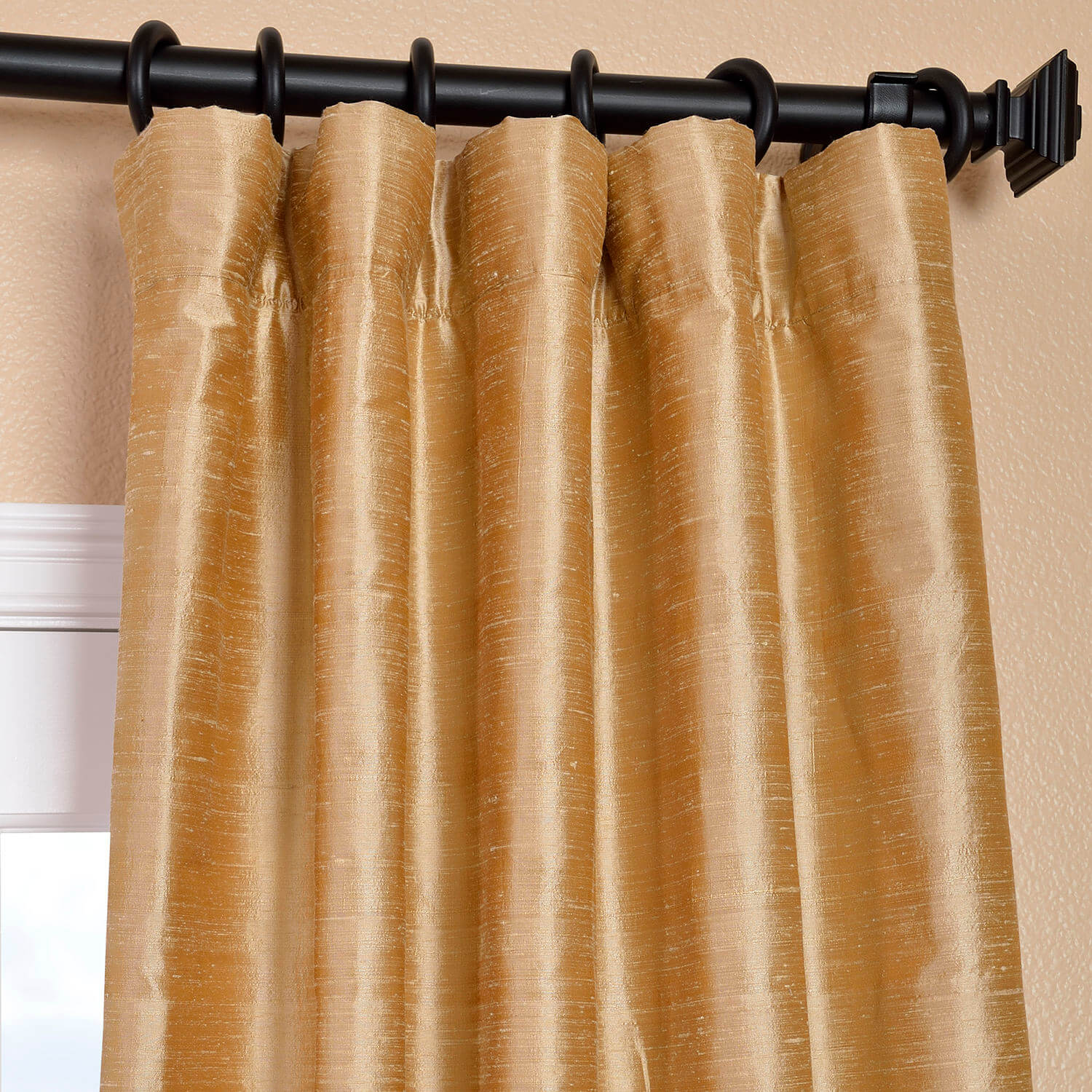 Biscotti Textured Dupioni Silk Curtain