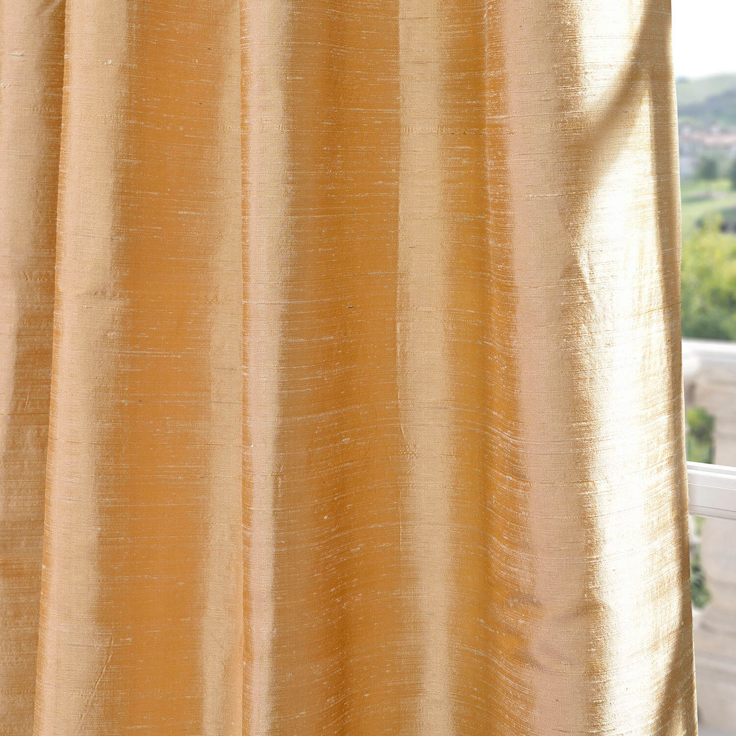 Biscotti Textured Dupioni Silk Curtain