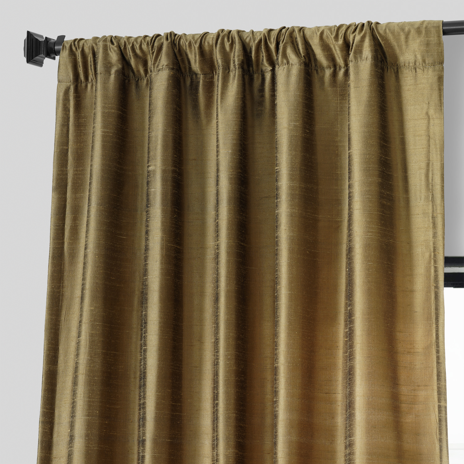 Sconce Gold Textured Dupioni Silk Curtain