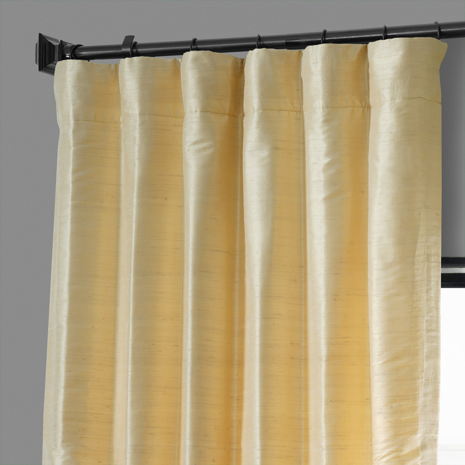 Sunlit Meadow Textured Dupioni Silk Curtain