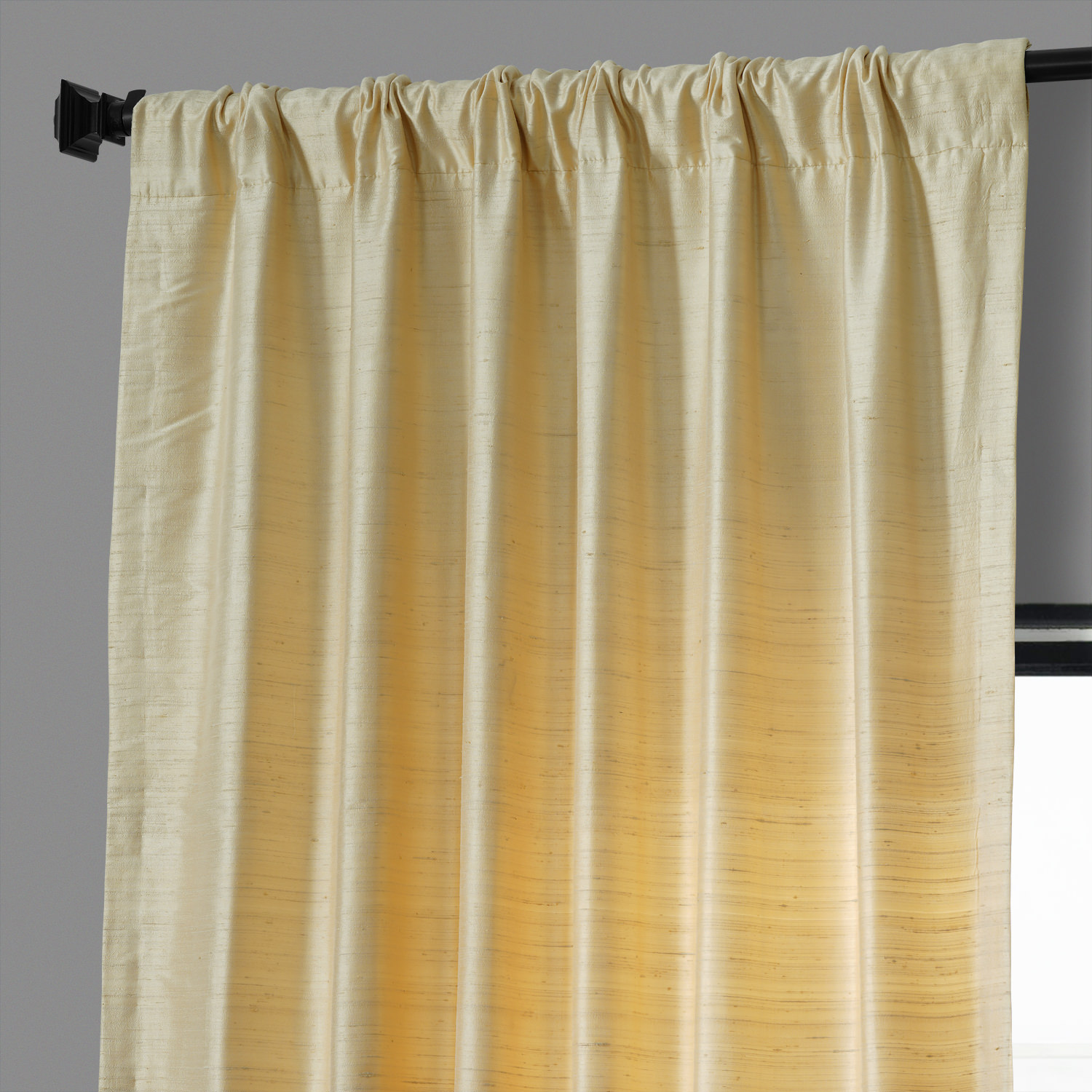 Sunlit Meadow Textured Dupioni Silk Curtain