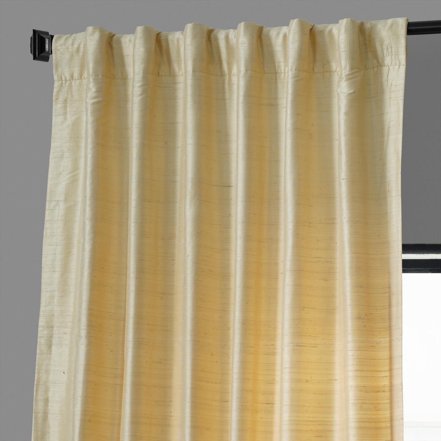 Sunlit Meadow Textured Dupioni Silk Curtain