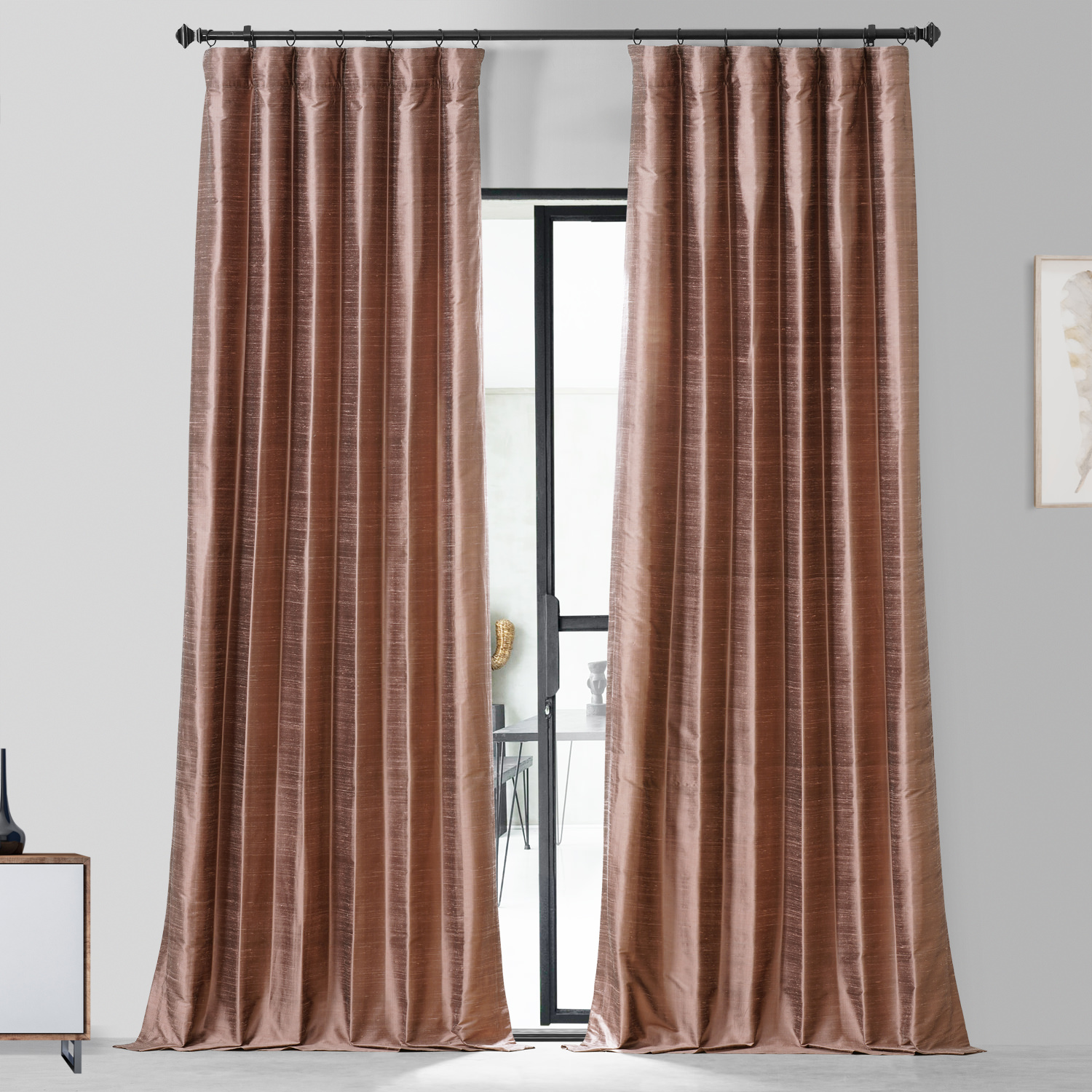 Sugar Maple Textured Dupioni Silk Curtain