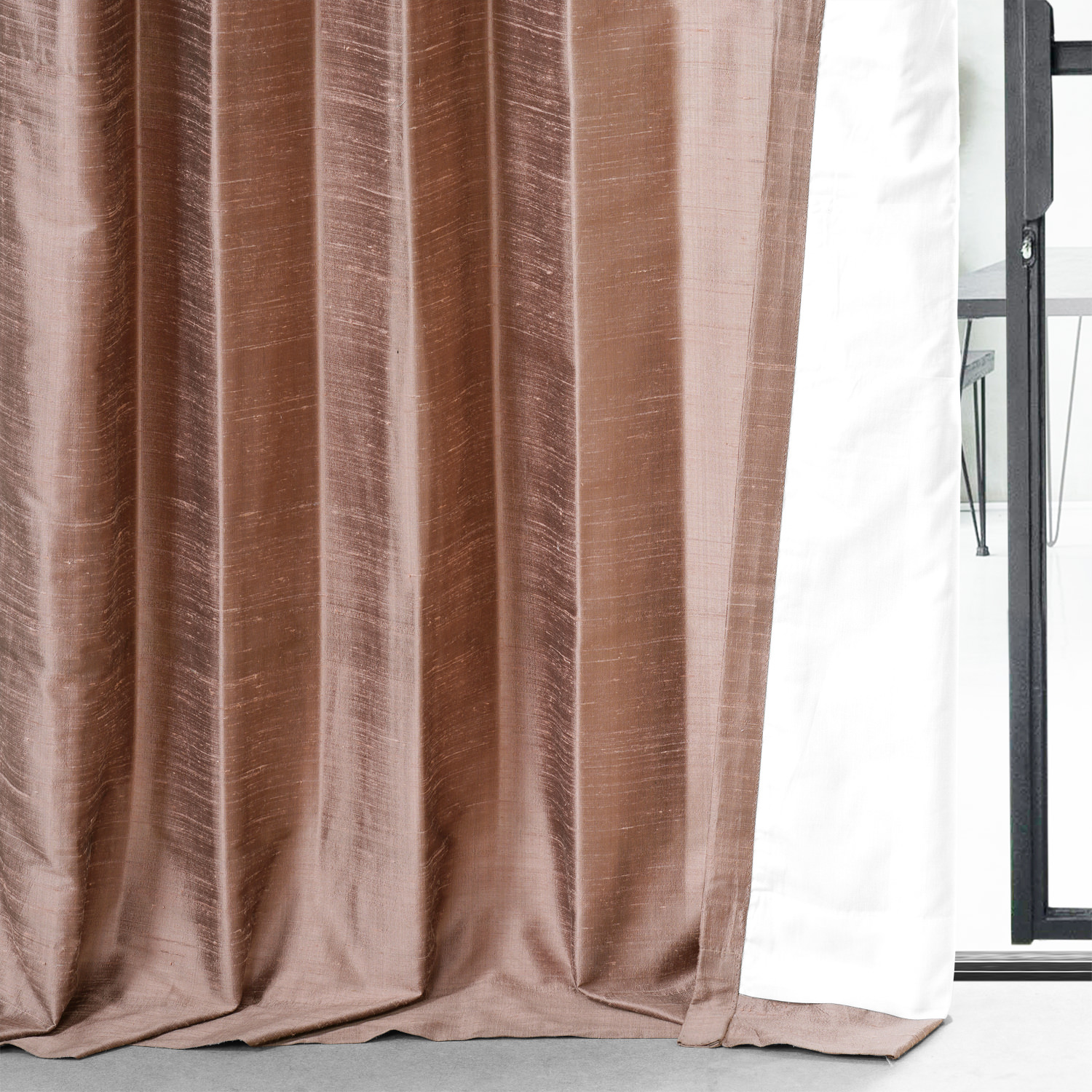 Sugar Maple Textured Dupioni Silk Curtain