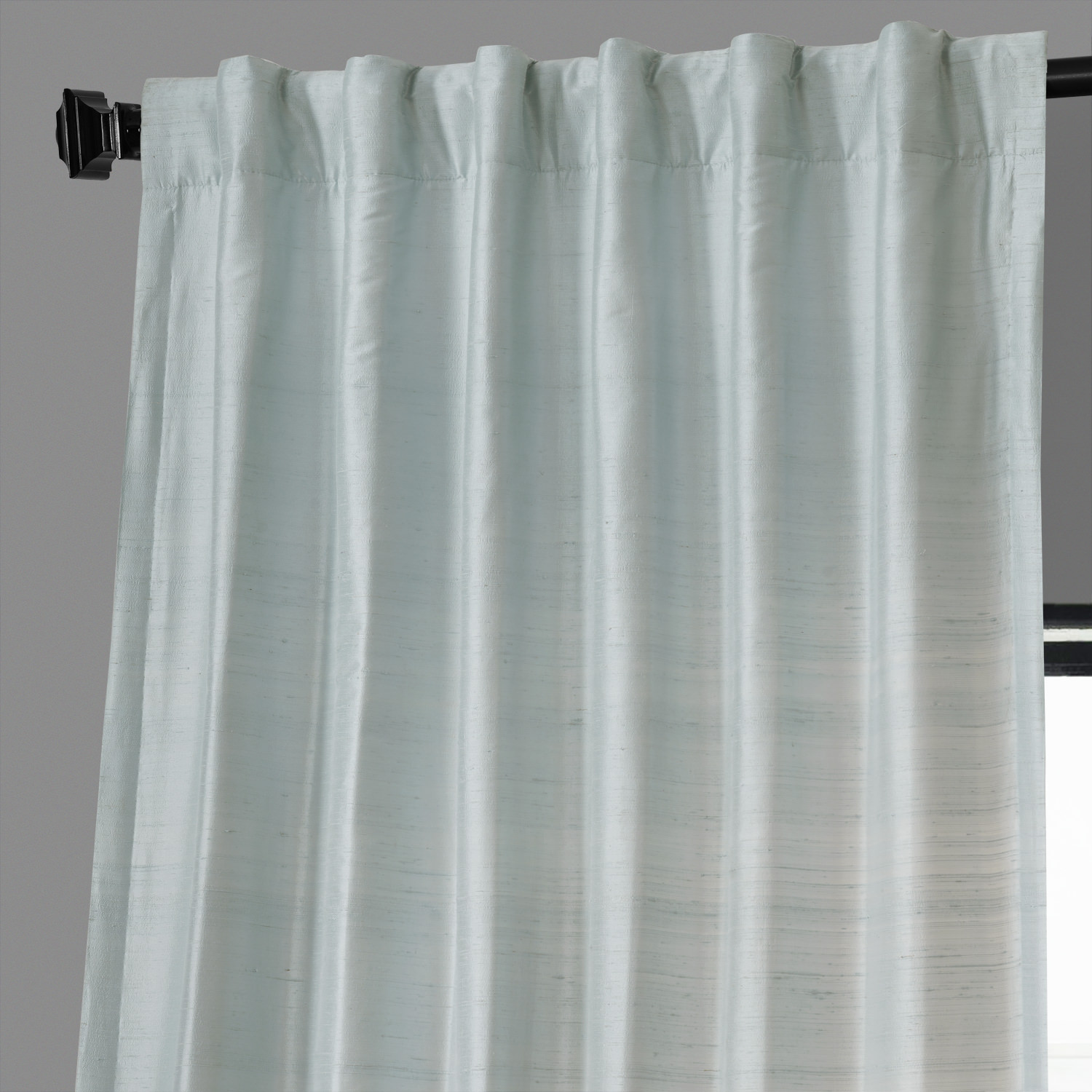 Siberian Ice Textured Dupioni Silk Curtain