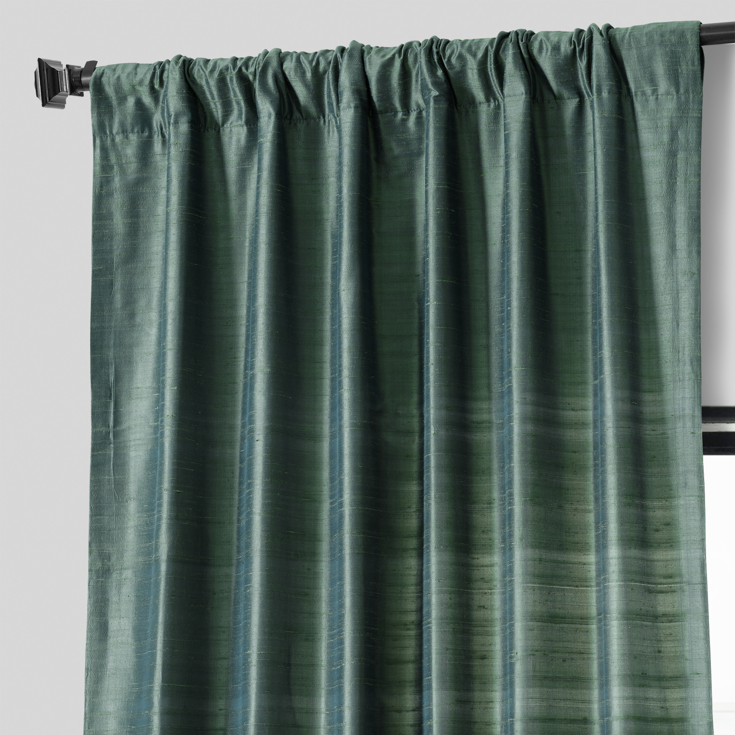 Sea Spray Textured Dupioni Silk Curtain