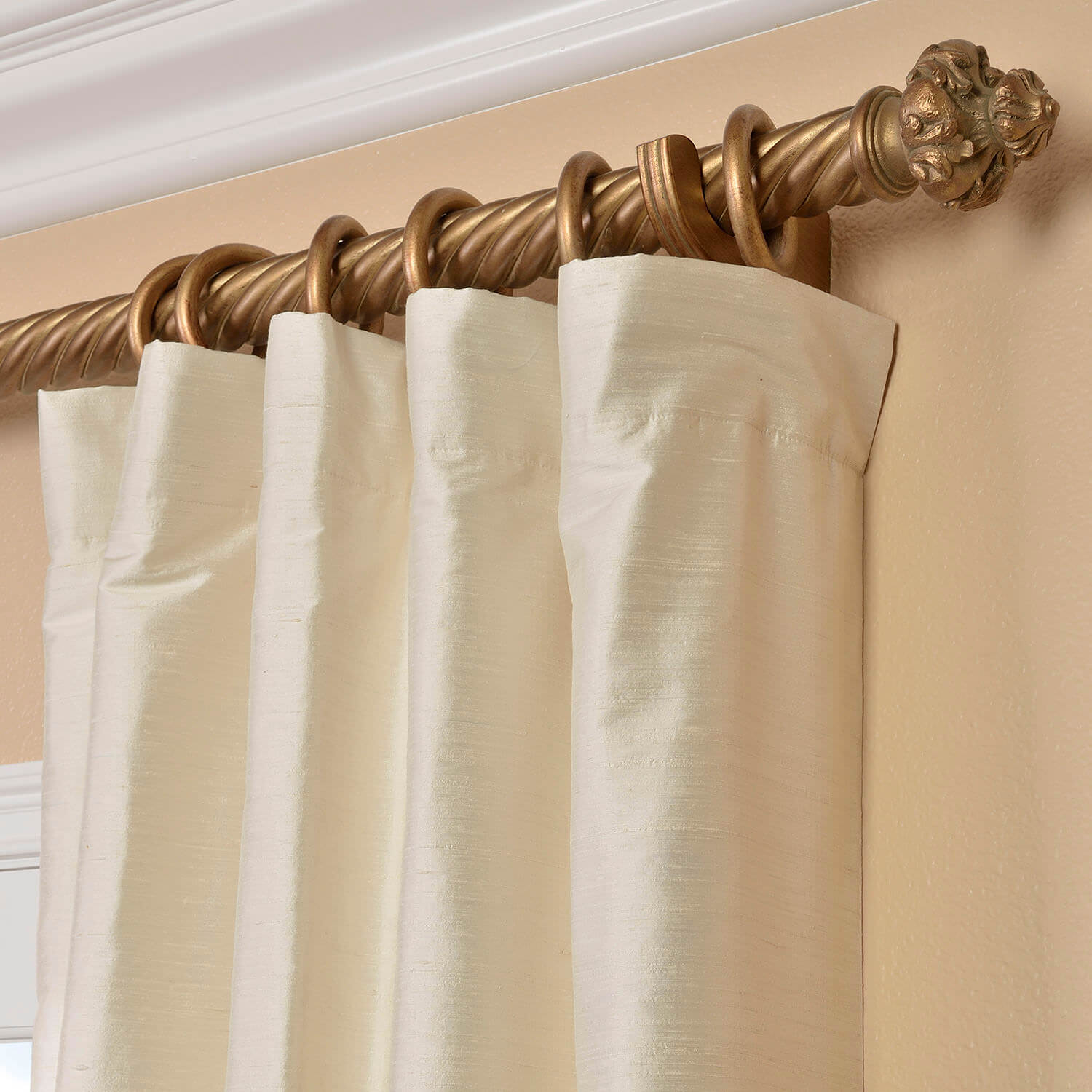 Pearl Textured Dupioni Silk Curtain