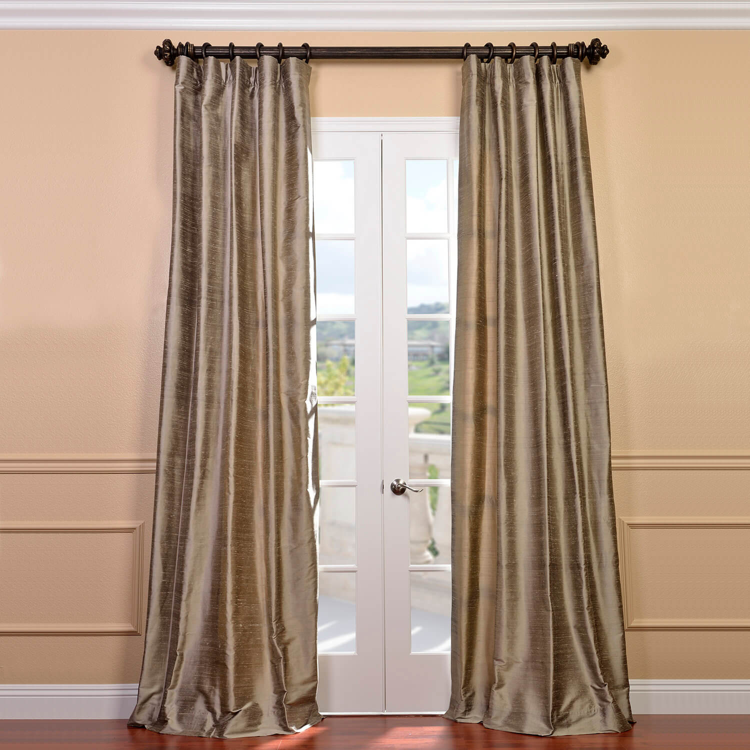 Cashmere Textured Dupioni Silk Curtain