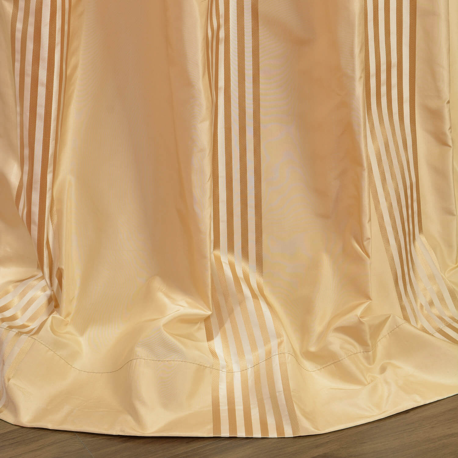 Waterford Sand Silk Stripe Curtain