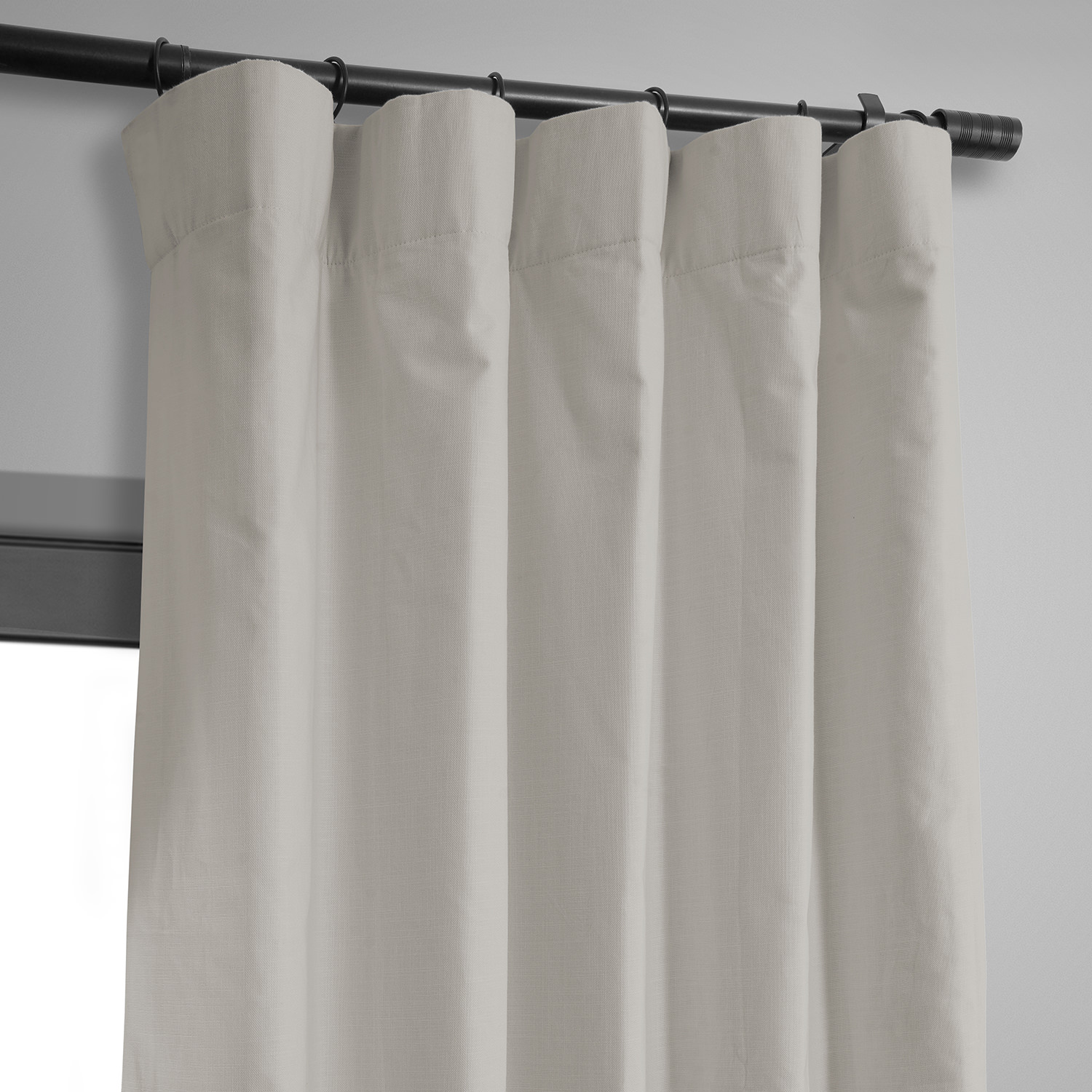 Supreme Cream Dune Textured Hotel Blackout Cotton Curtain