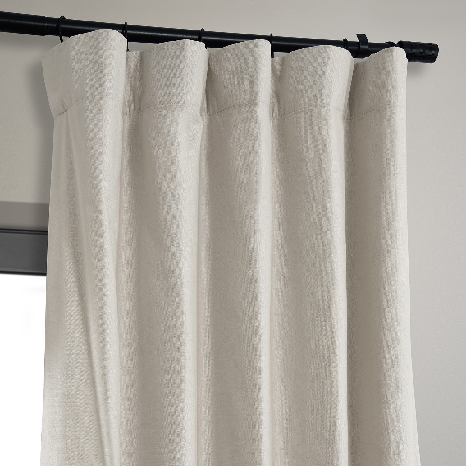 Fable Beige Dune Textured Hotel Blackout Cotton Curtain