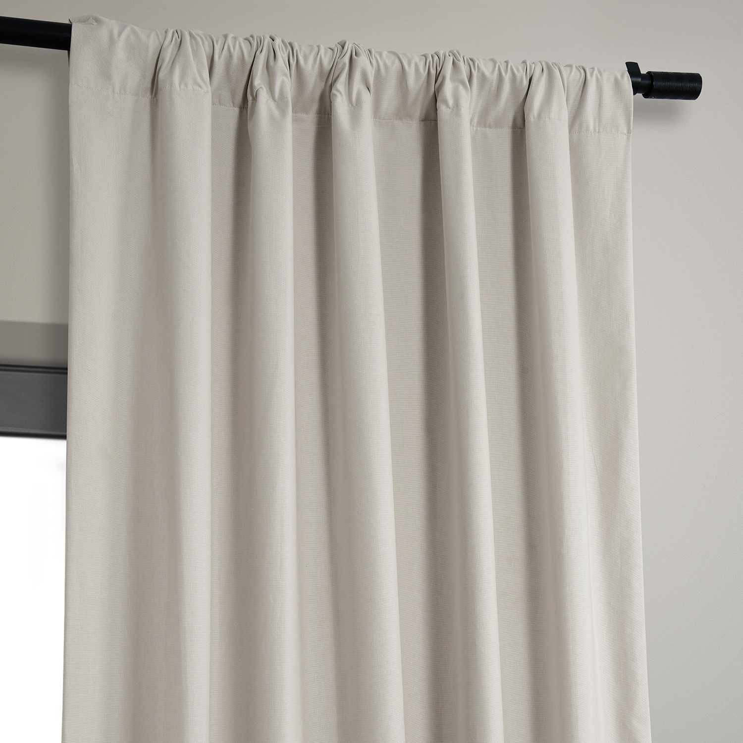 Fable Beige Dune Textured Hotel Blackout Cotton Curtain