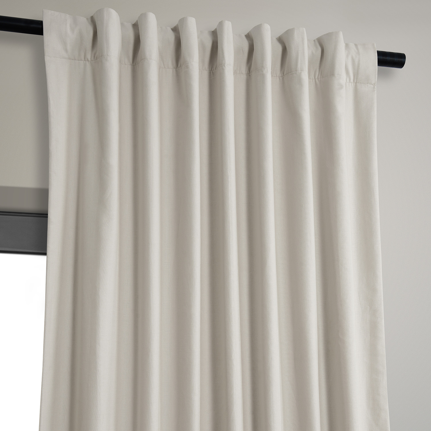 Fable Beige Dune Textured Hotel Blackout Cotton Curtain