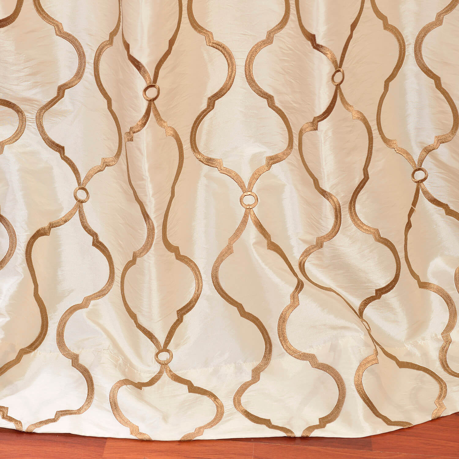 Tunisia Ivory Designer Embroidered Curtain