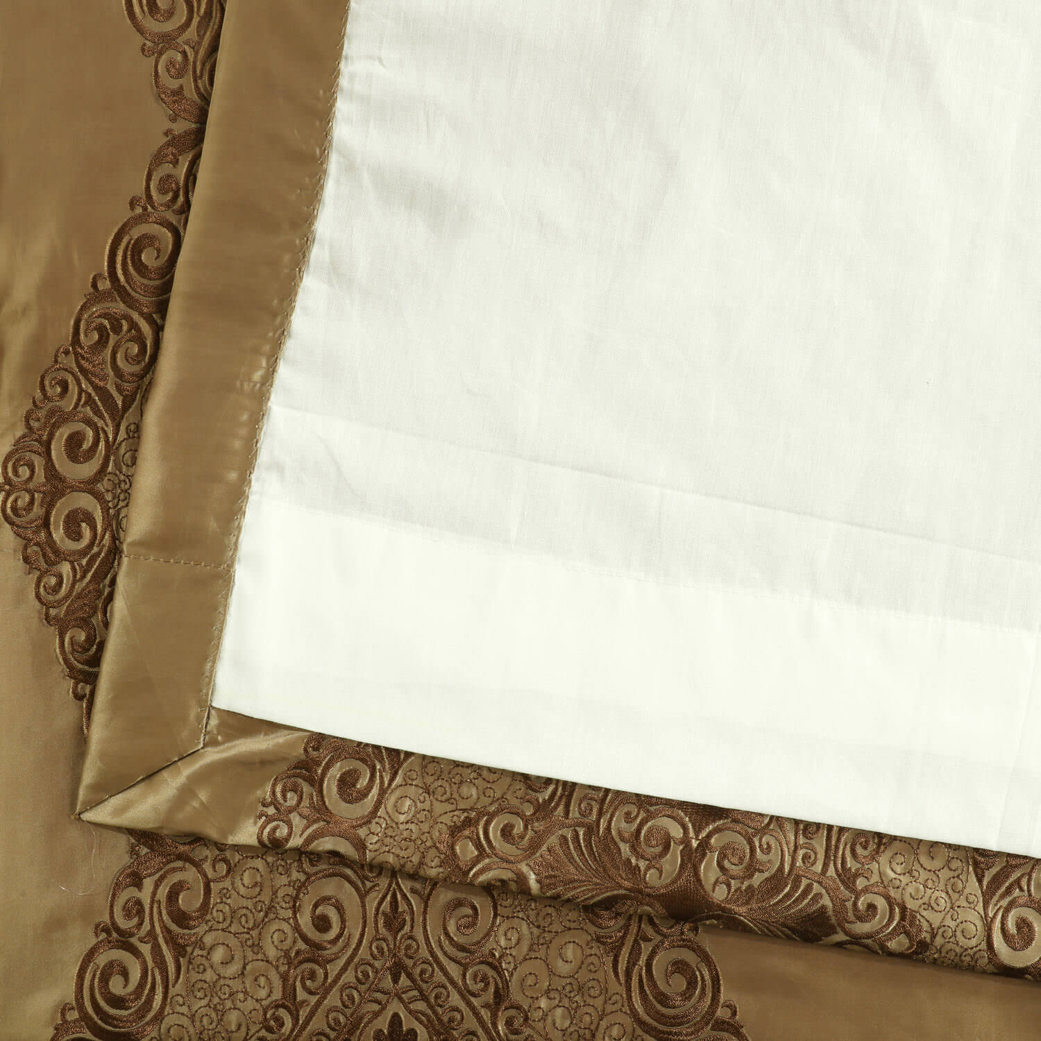 Chai Gold Designer Embroidered Curtain