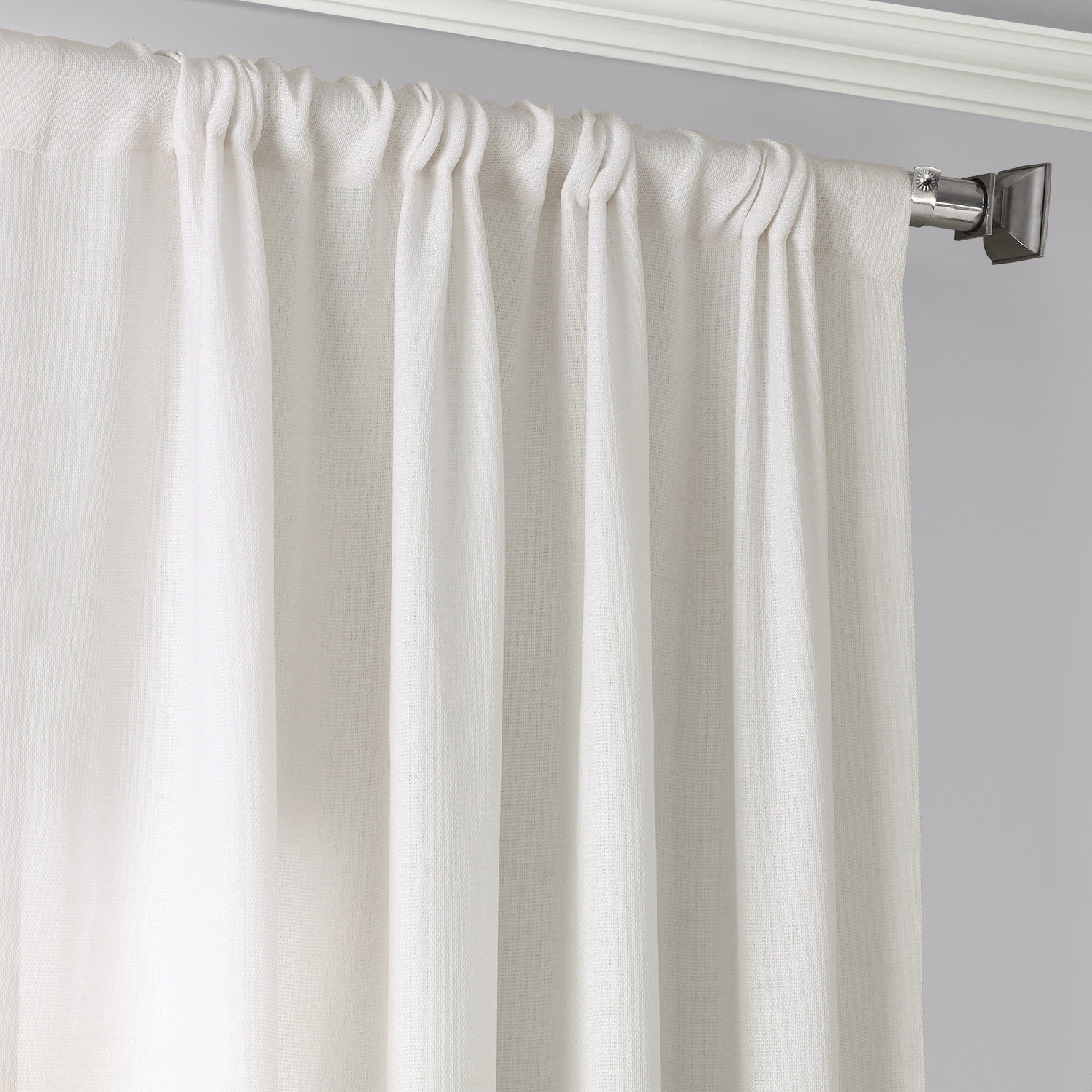 Ombre Gold Faux Linen Sheer Curtain