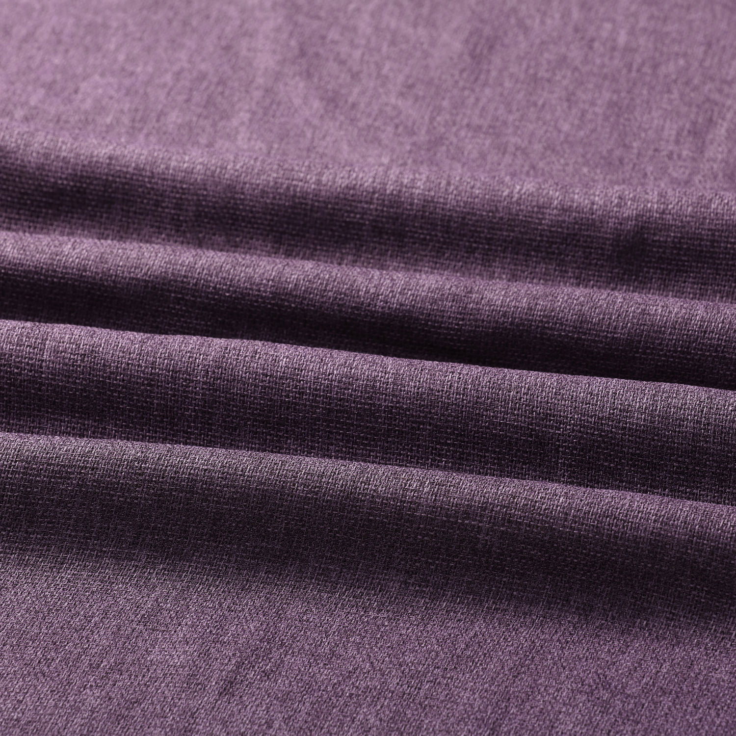 Stormy Purple Faux Linen Sheer Swatch