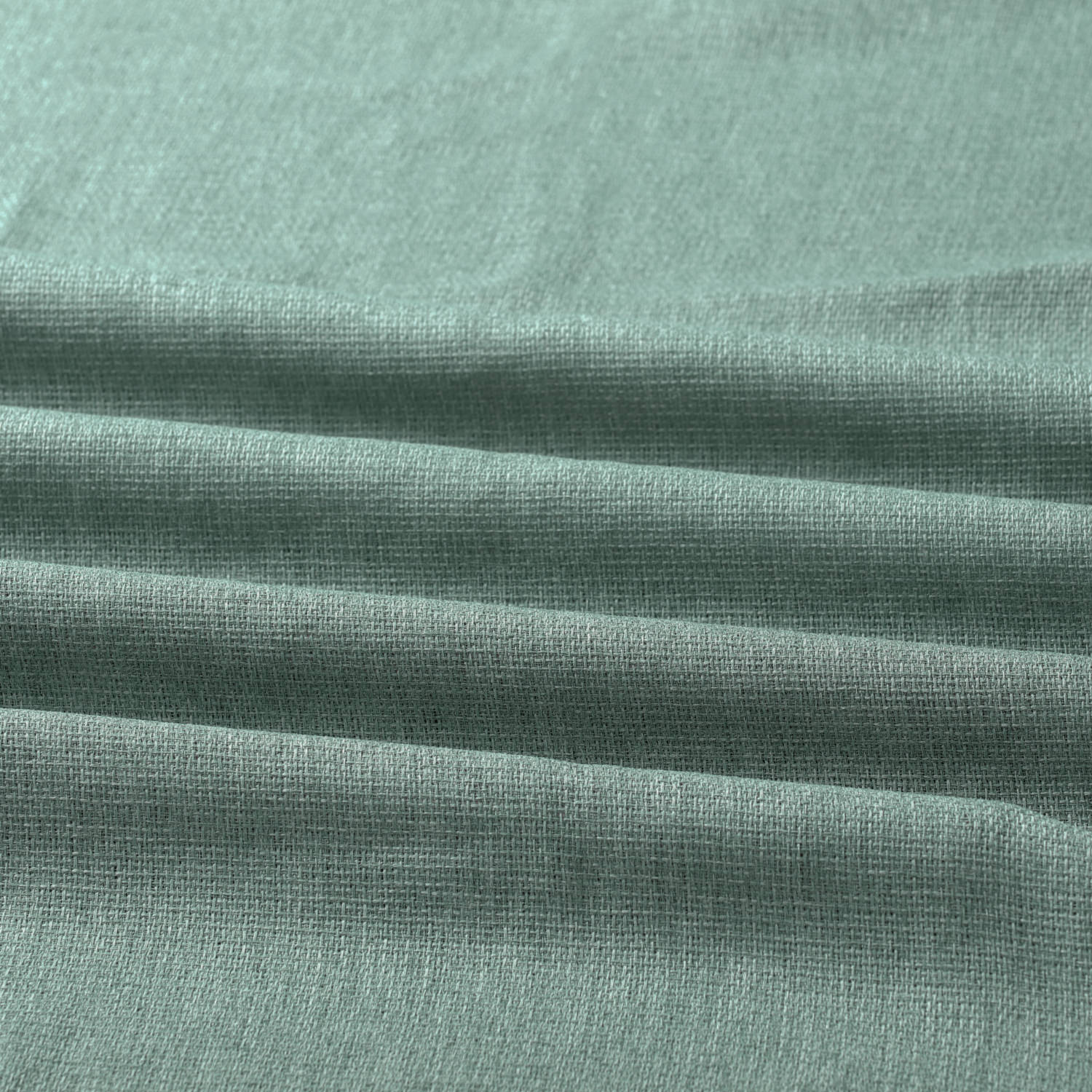 Bayside Aqua Faux Linen Sheer Swatch