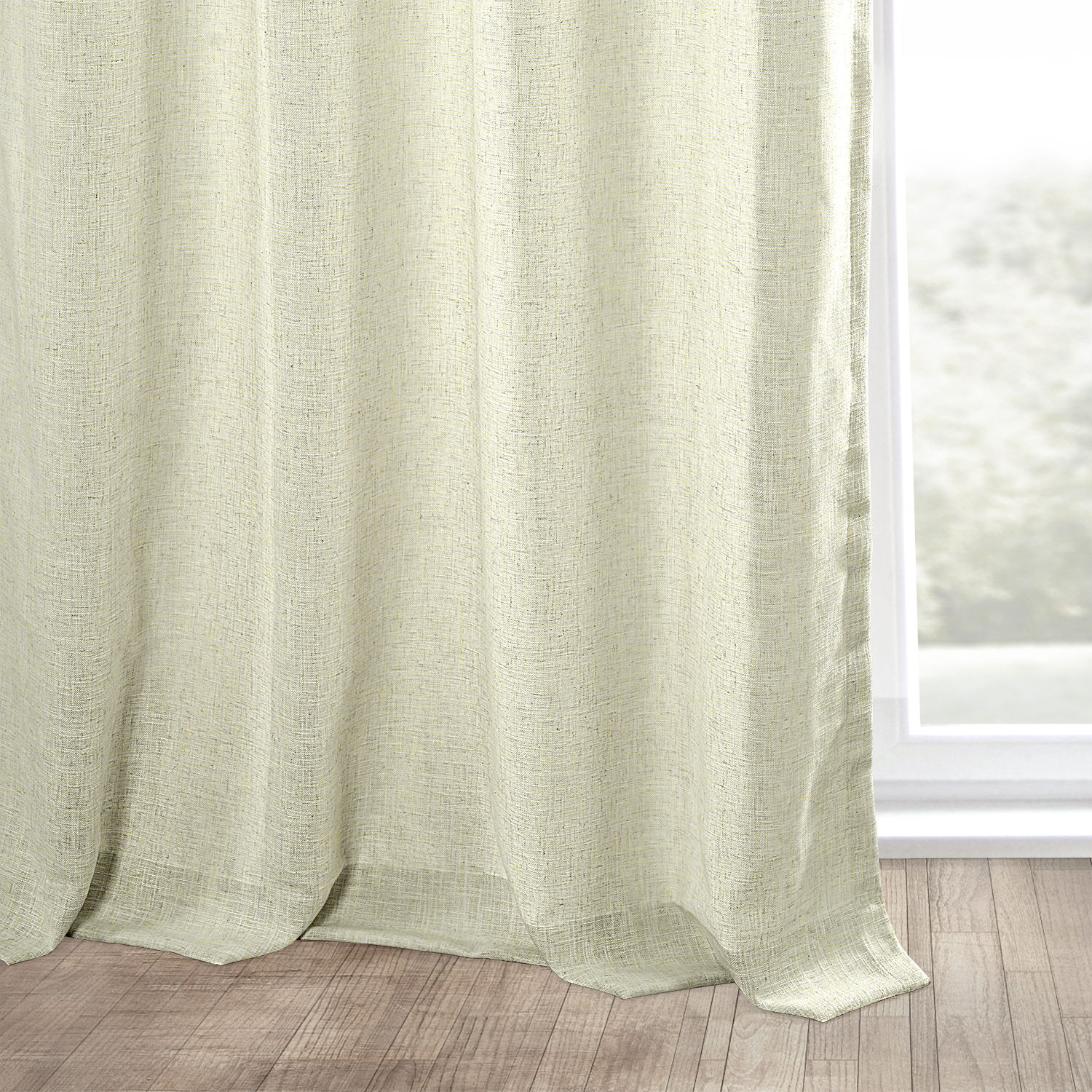 Barley Grommet Heavy Faux Linen Curtain