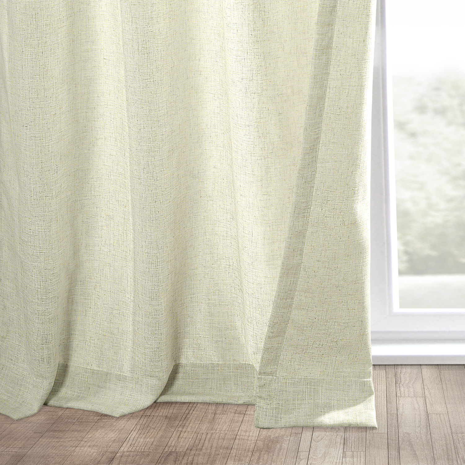 Barley Grommet Heavy Faux Linen Curtain