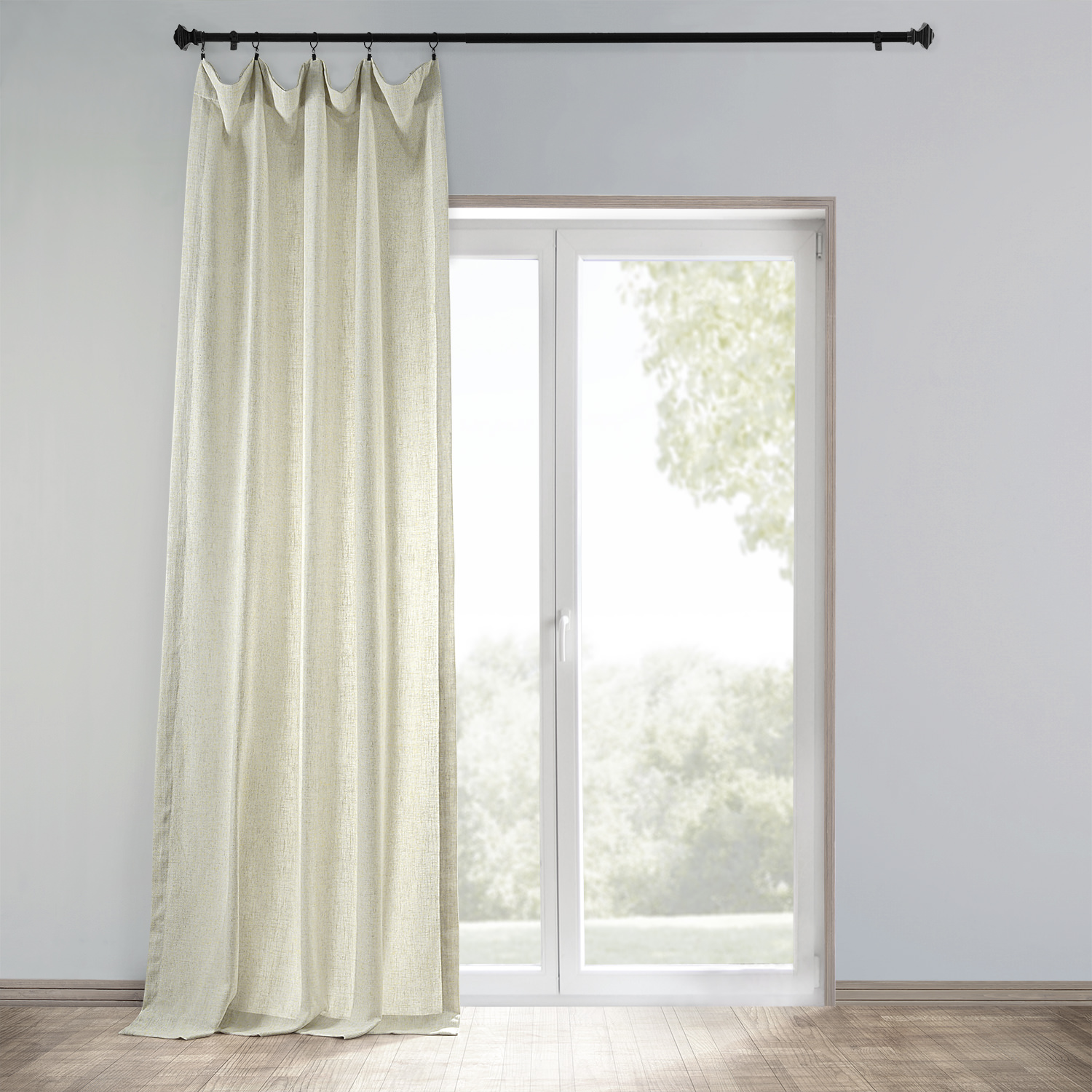 Barley Heavy Faux Linen Curtain