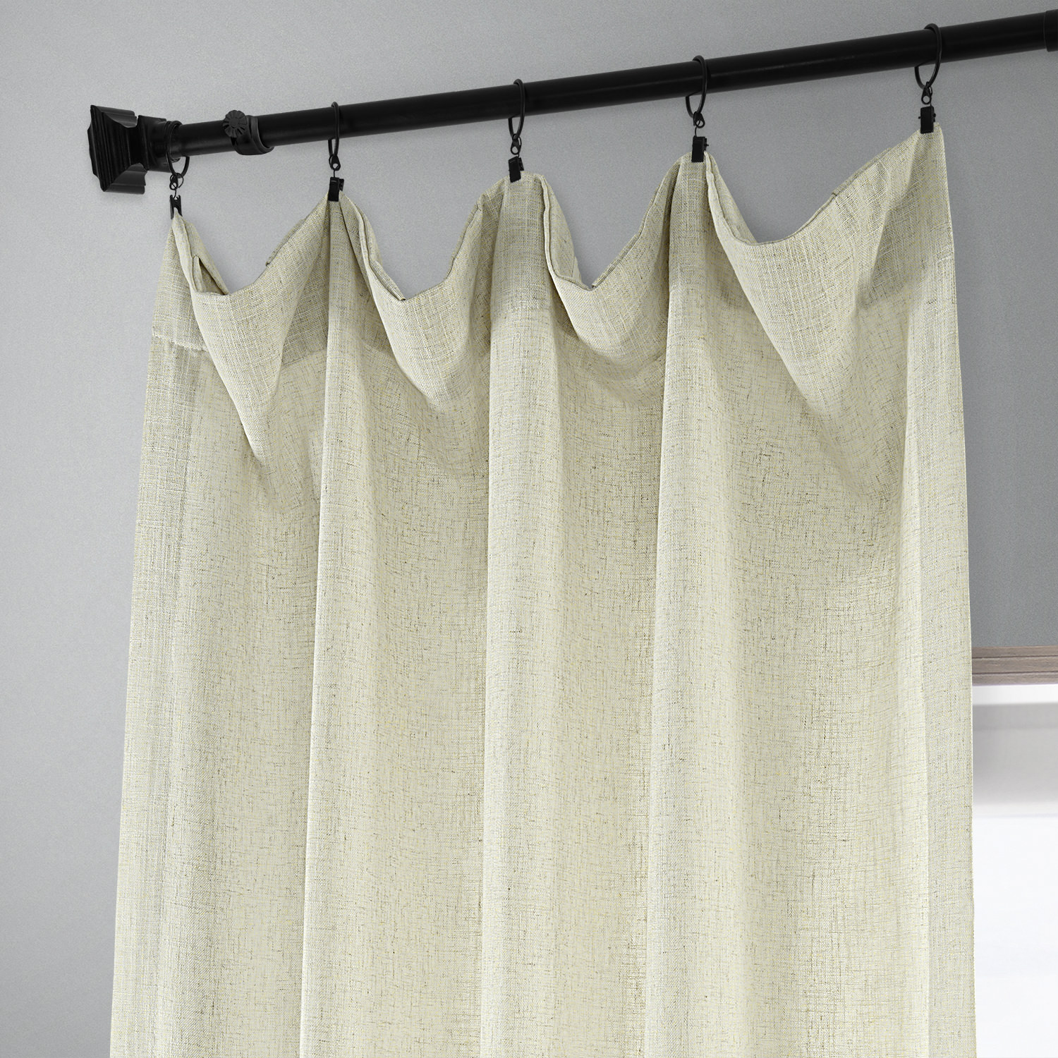 Barley Heavy Faux Linen Curtain