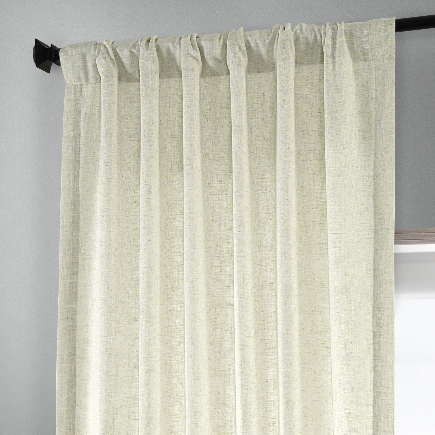 Barley Heavy Faux Linen Curtain