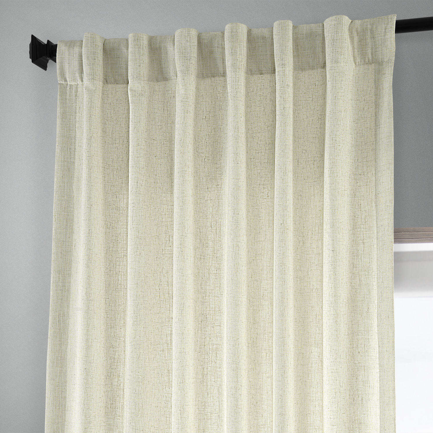 Barley Heavy Faux Linen Curtain