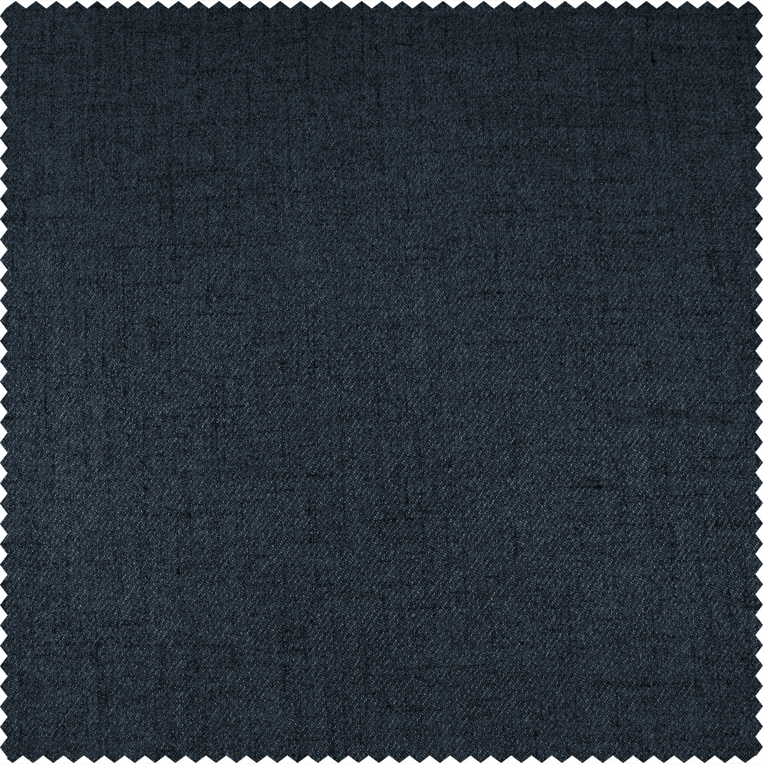 Dark Denim Blue Thermal Room Darkening Heathered Italian Woolen Weave Grommet Curtain